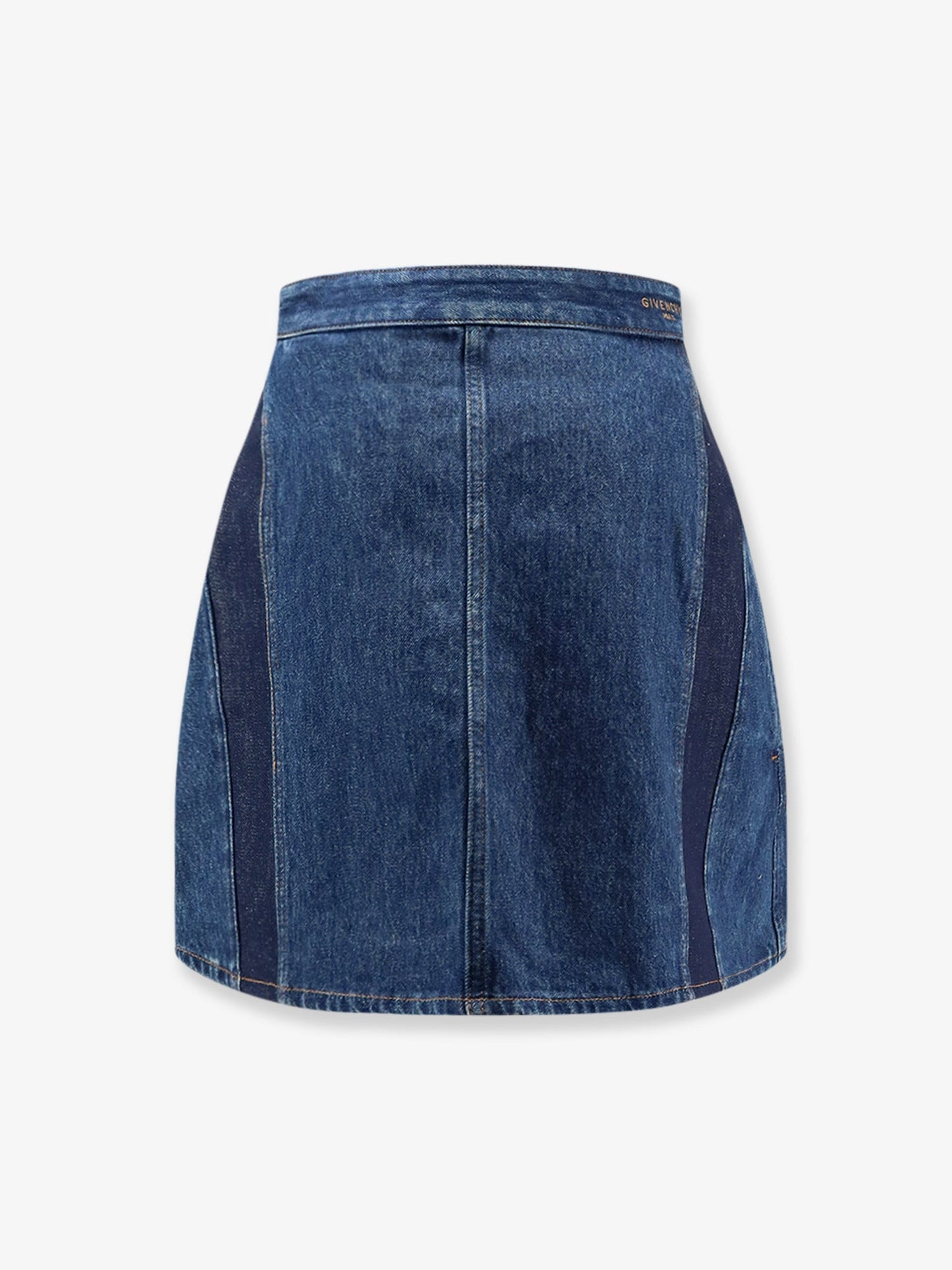 Givenchy Women Cocoon Denim Blue Mini Skirt