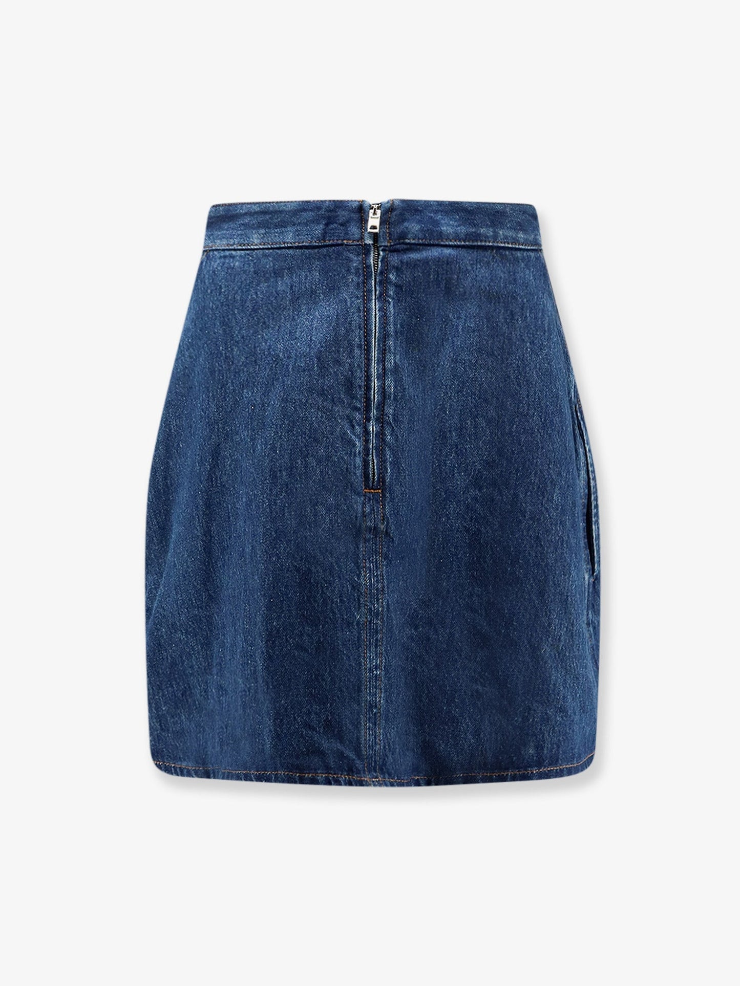 Givenchy Women Cocoon Denim Blue Mini Skirt