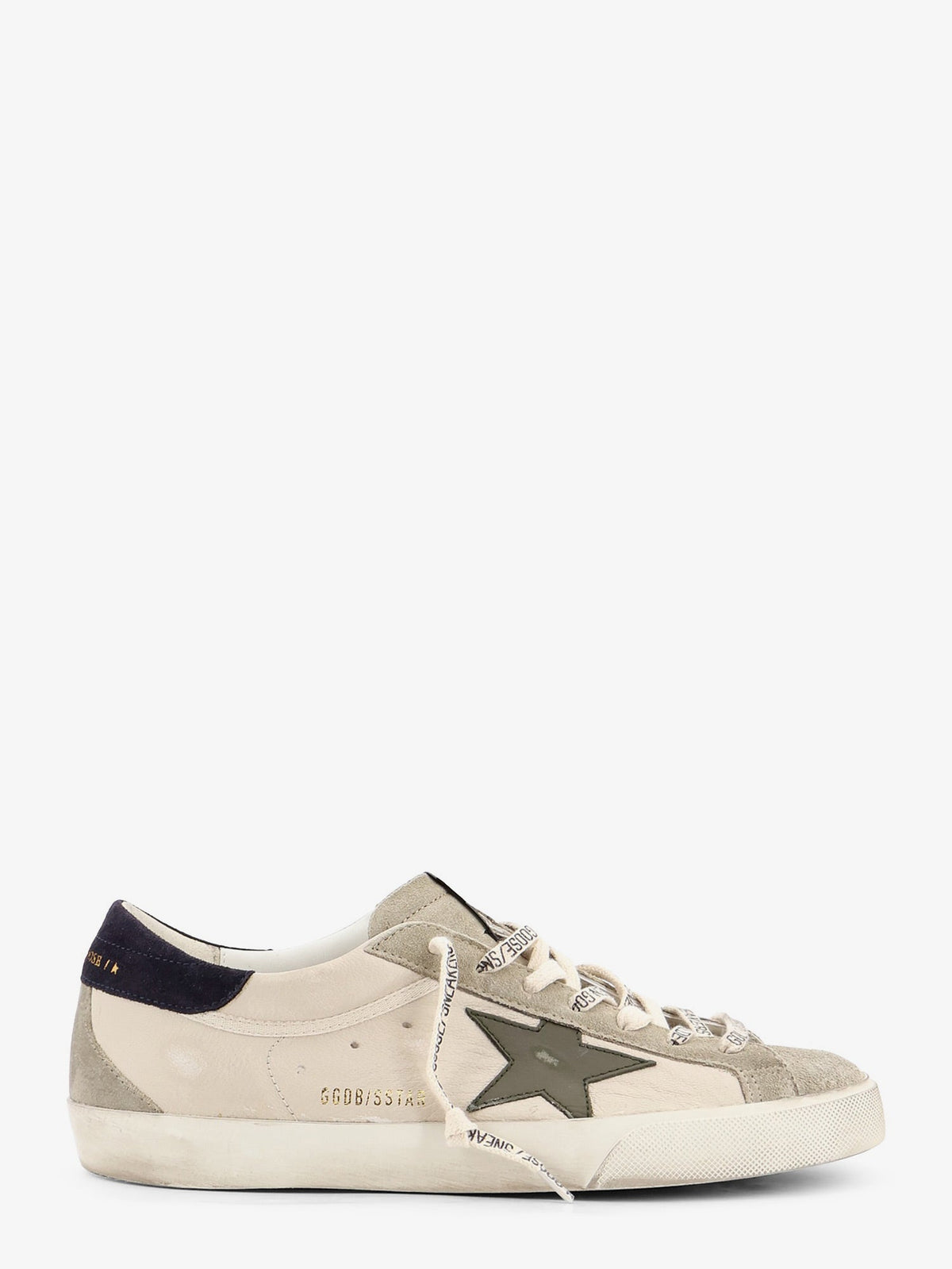 Golden Goose Deluxe Brand Men Super-Star Leather And Suede Sneakers With Iconic Side Logo GOLDEN GOOSE