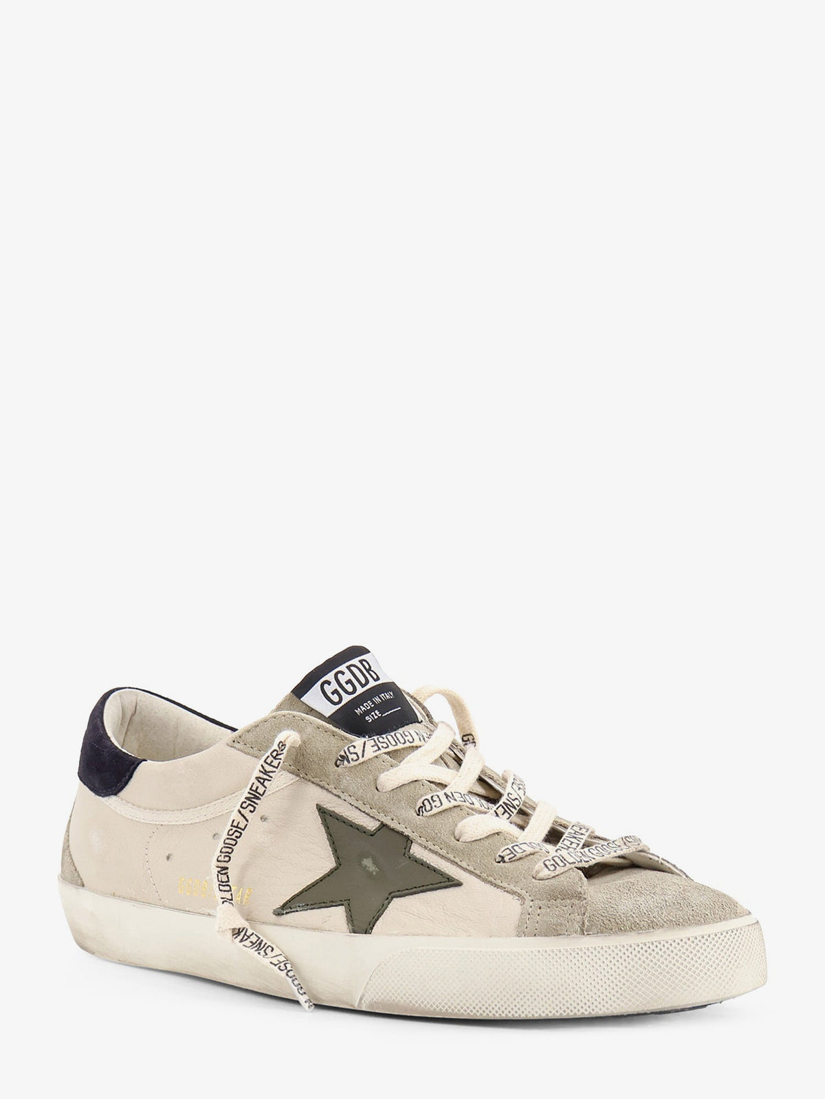Golden Goose Deluxe Brand Men Super-Star Leather And Suede Sneakers With Iconic Side Logo GOLDEN GOOSE