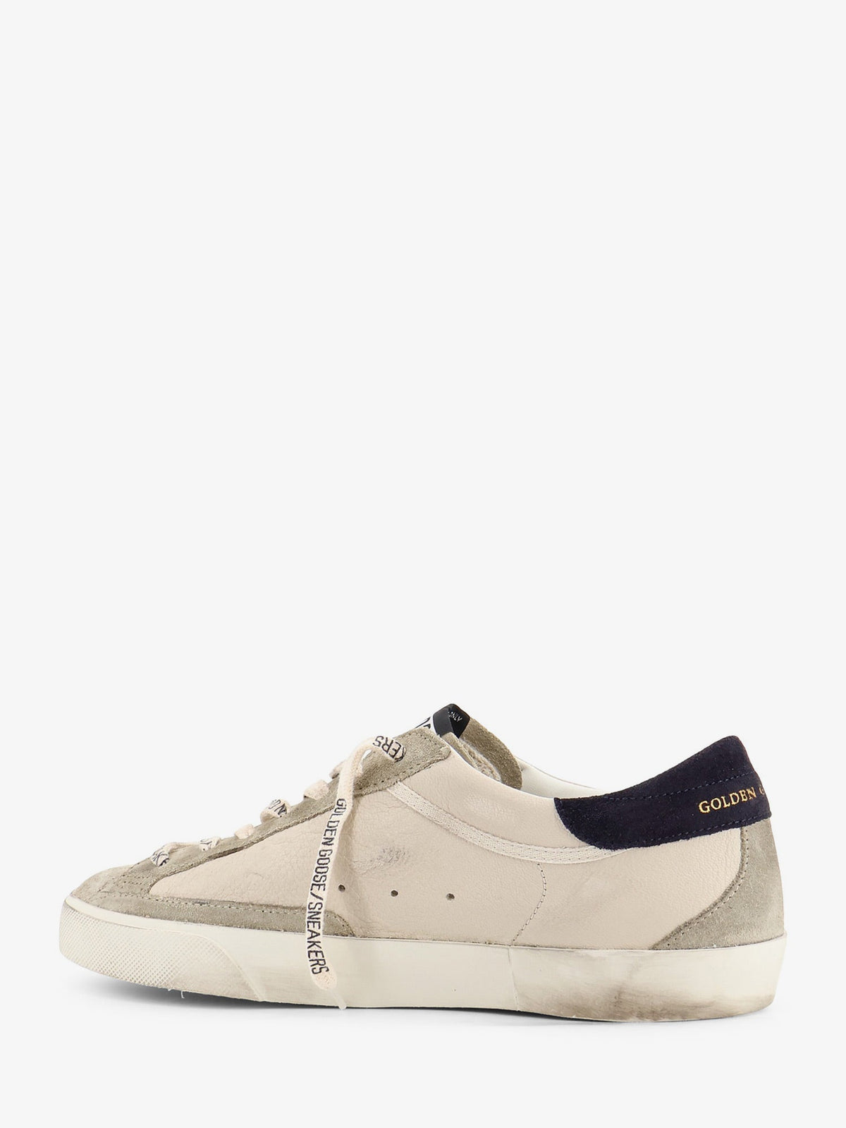 Golden Goose Deluxe Brand Men Super-Star Leather And Suede Sneakers With Iconic Side Logo GOLDEN GOOSE