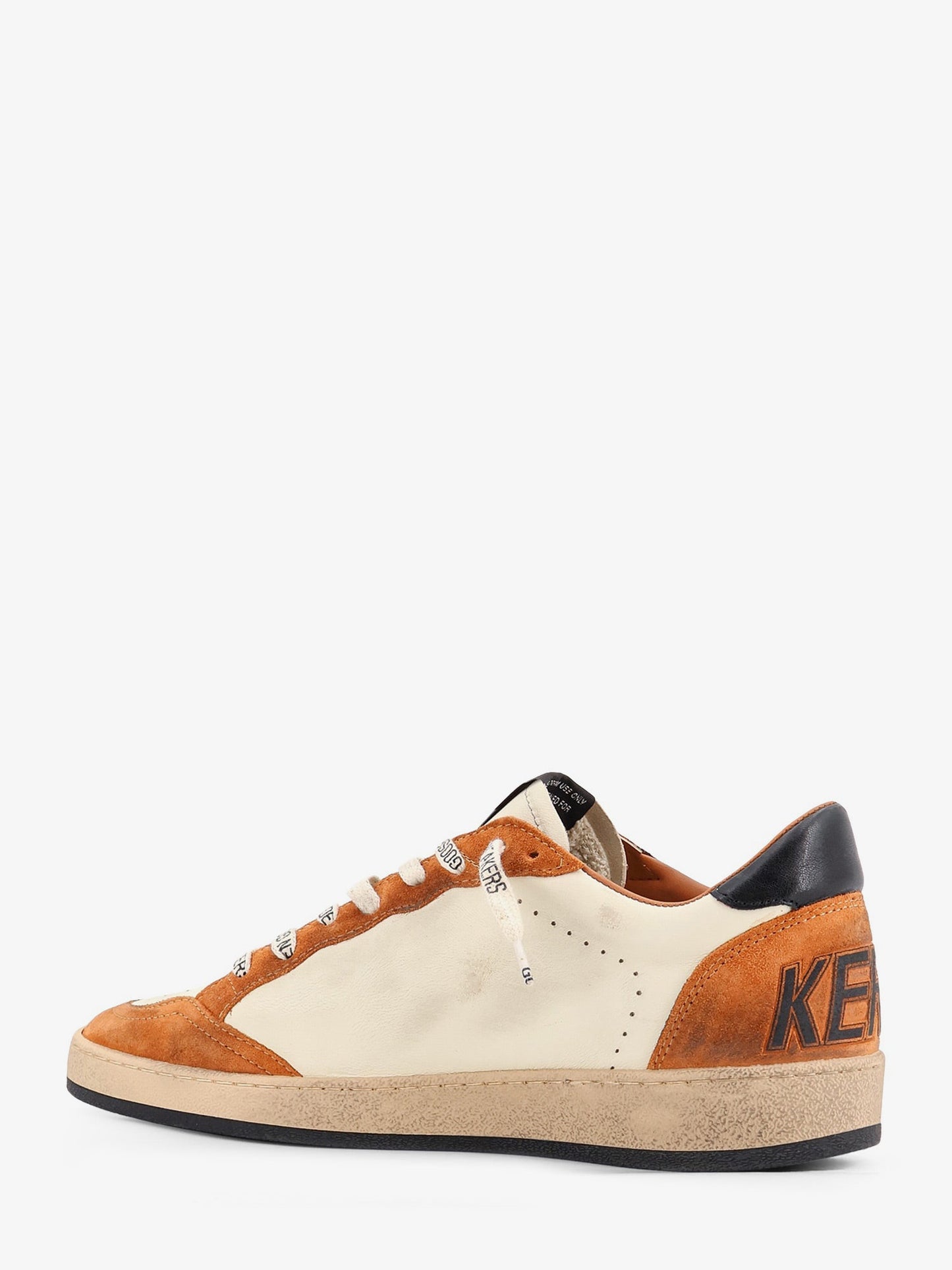 Golden Goose Deluxe Brand Men Ballstar Sneakers In Suede And Leather With Iconic Side Logo GOLDEN GOOSE