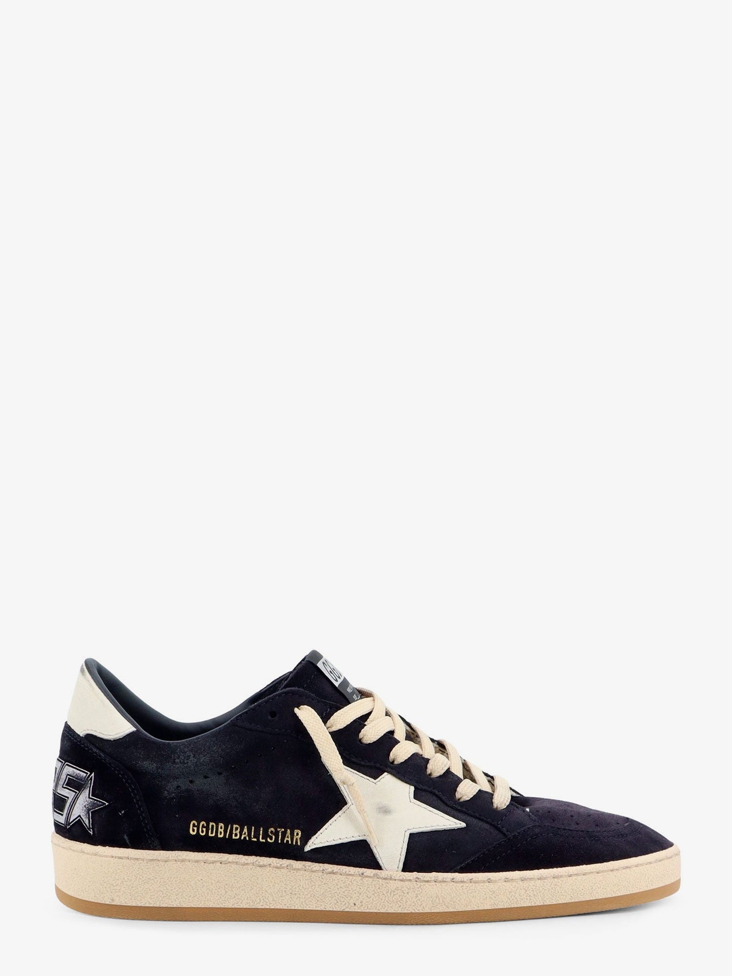 Golden Goose Deluxe Brand Men Ballstar Suede Sneakers With Iconic Side Logo GOLDEN GOOSE