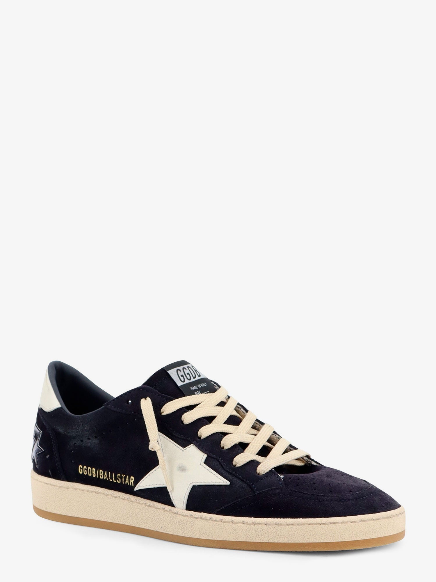 Golden Goose Deluxe Brand Men Ballstar Suede Sneakers With Iconic Side Logo GOLDEN GOOSE
