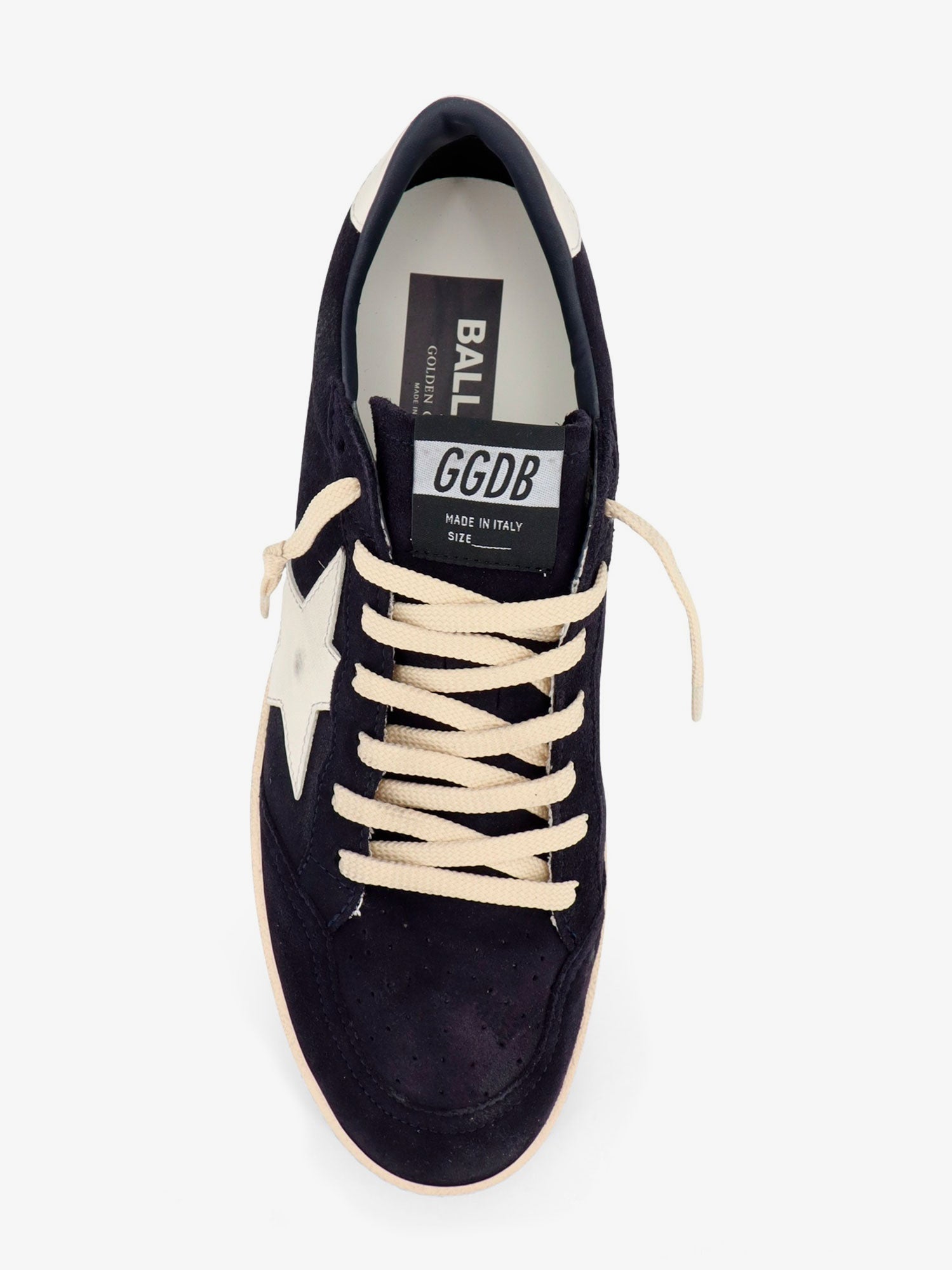 Golden Goose Deluxe Brand Men Ballstar Suede Sneakers With Iconic Side Logo GOLDEN GOOSE
