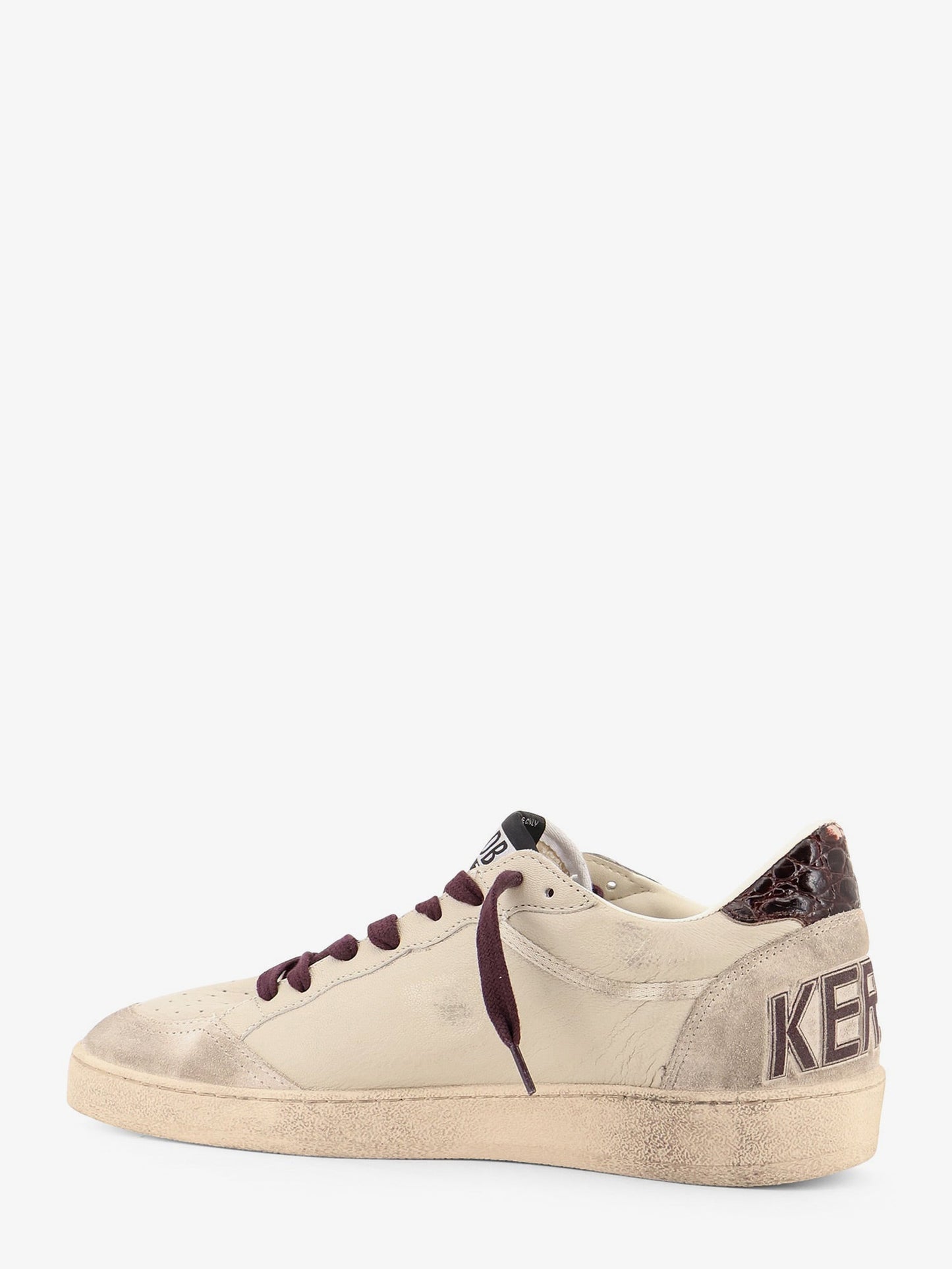 Golden Goose Deluxe Brand Men Ballstar Leather Sneakers With Iconic Side Logo GOLDEN GOOSE