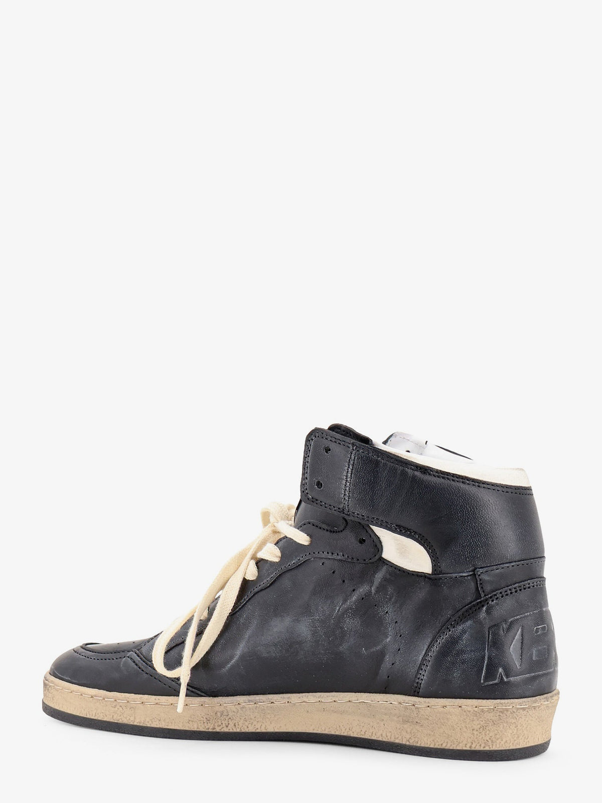 Golden Goose Deluxe Brand Men Sky Star Sneakers In Leather With A Used Effect GOLDEN GOOSE