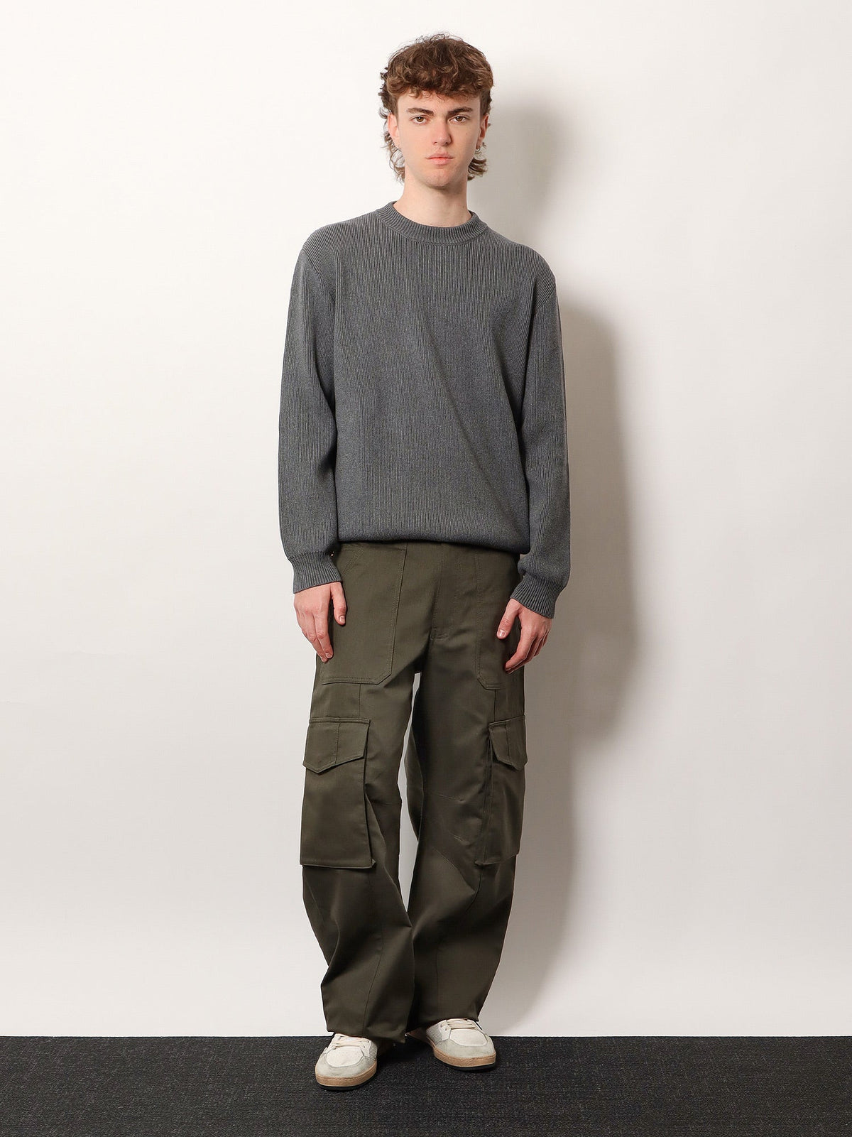 Golden Goose Deluxe Brand Men Davis Ribbed Cotton Sweater GOLDEN GOOSE