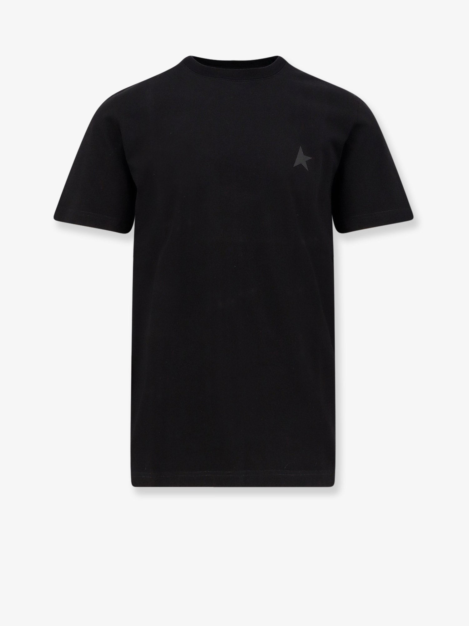Golden Goose Deluxe Brand Men Cotton T-Shirt With Logo Print GOLDEN GOOSE