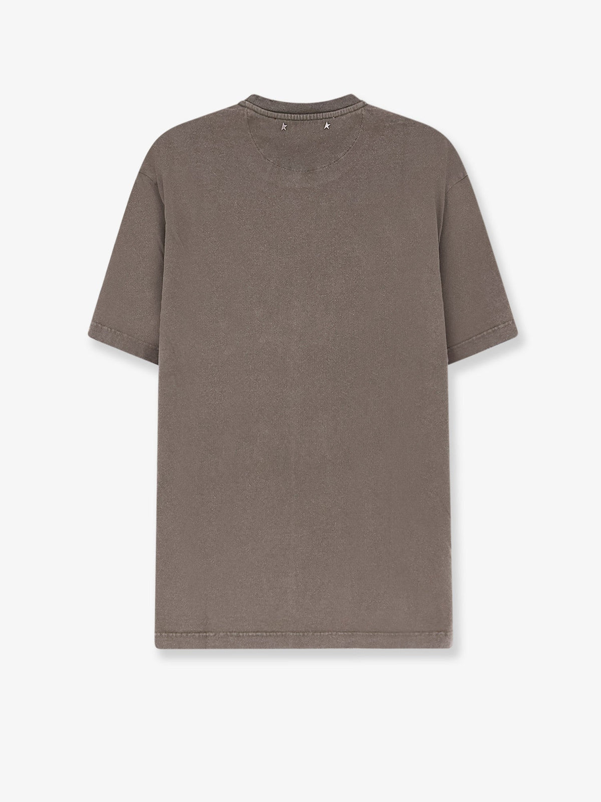 Golden Goose Deluxe Brand Men Regular Distressed Cotton T-Shirt GOLDEN GOOSE