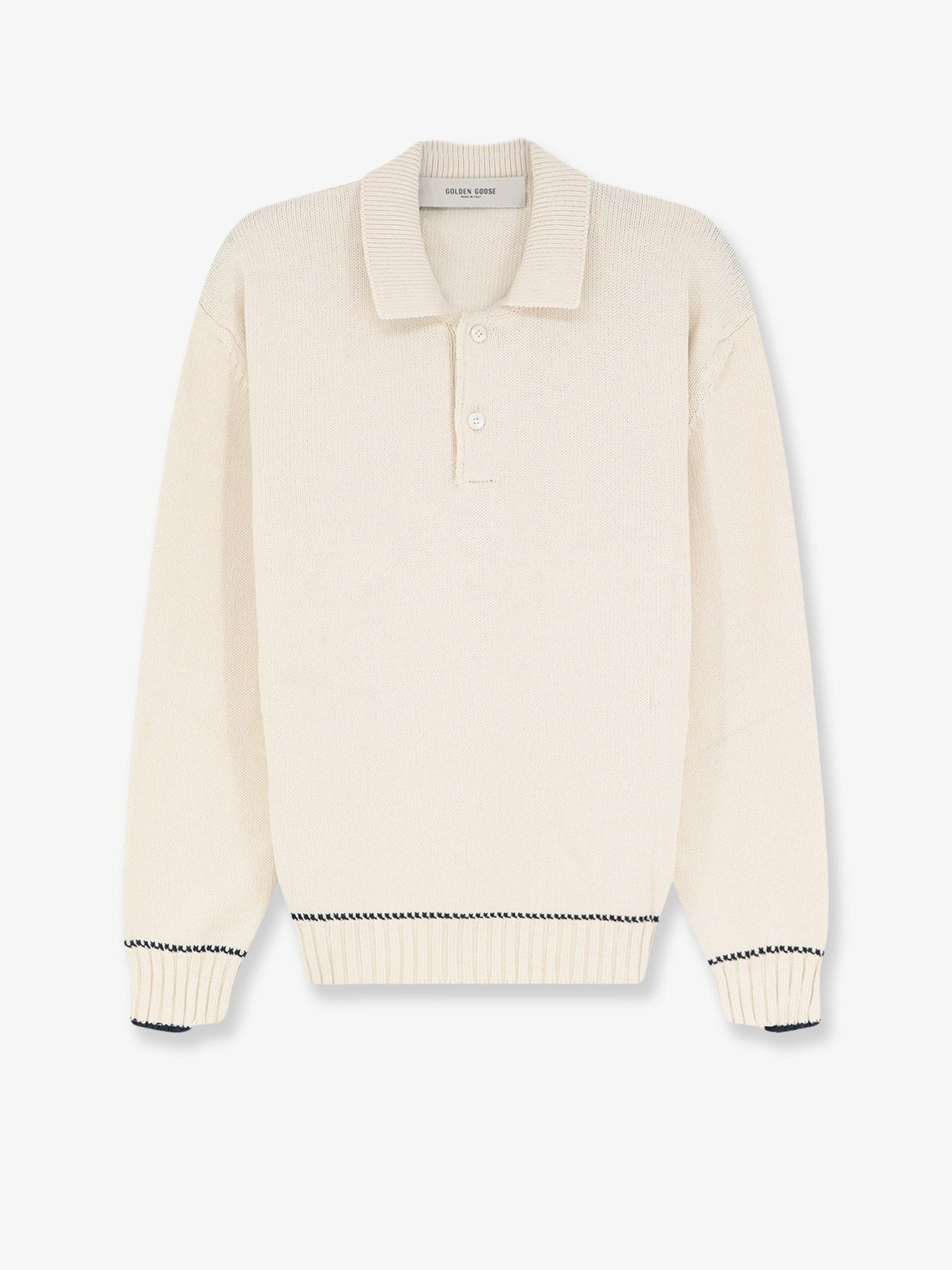 Golden Goose Deluxe Brand Men Ribbed Cotton Sweater GOLDEN GOOSE