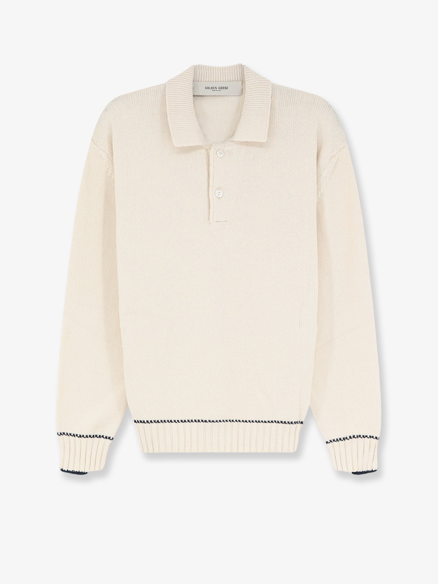 Golden Goose Deluxe Brand Men Ribbed Cotton Sweater GOLDEN GOOSE