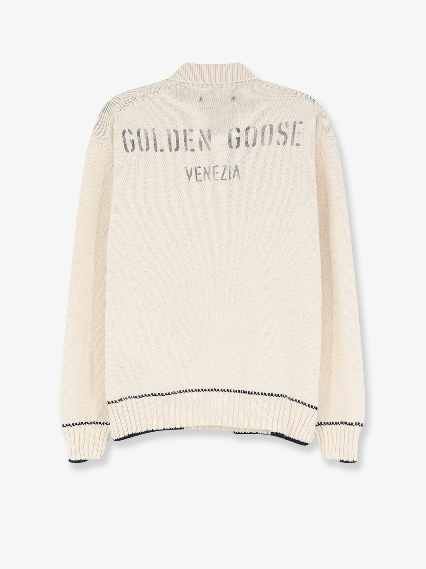 Golden Goose Deluxe Brand Men Ribbed Cotton Sweater GOLDEN GOOSE
