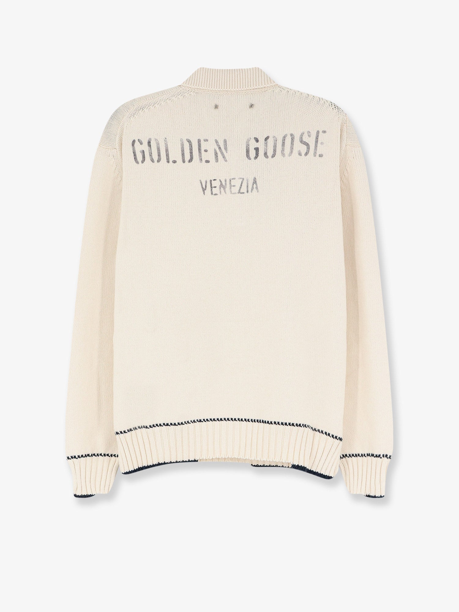 Golden Goose Deluxe Brand Men Ribbed Cotton Sweater GOLDEN GOOSE
