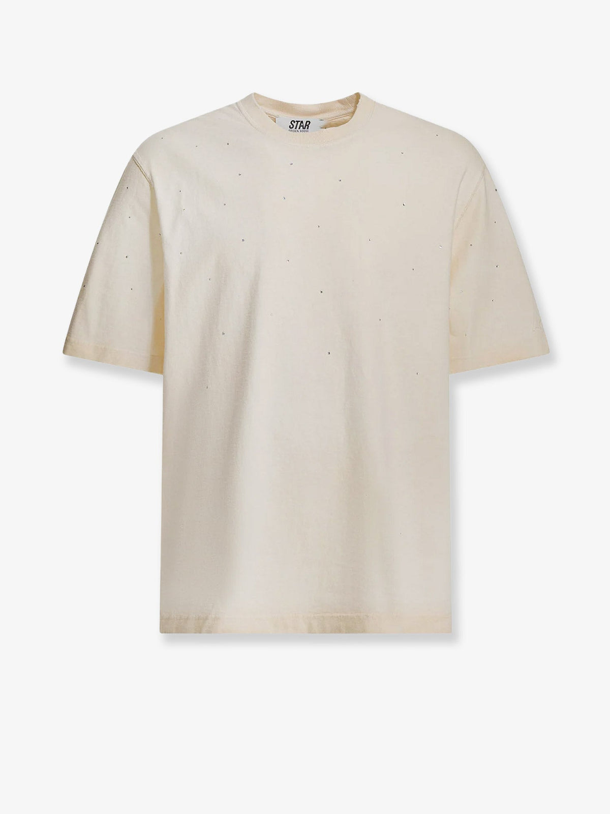 Golden Goose Deluxe Brand Men Cotton Star T-Shirt With All-Over Rhinestones GOLDEN GOOSE