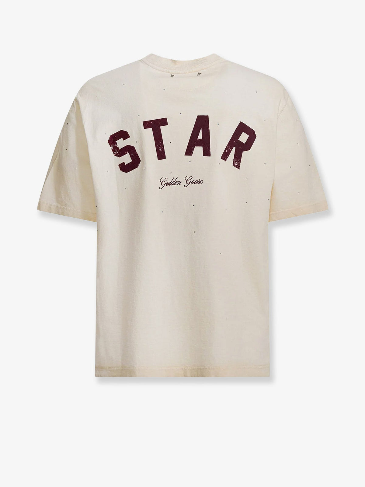 Golden Goose Deluxe Brand Men Cotton Star T-Shirt With All-Over Rhinestones GOLDEN GOOSE