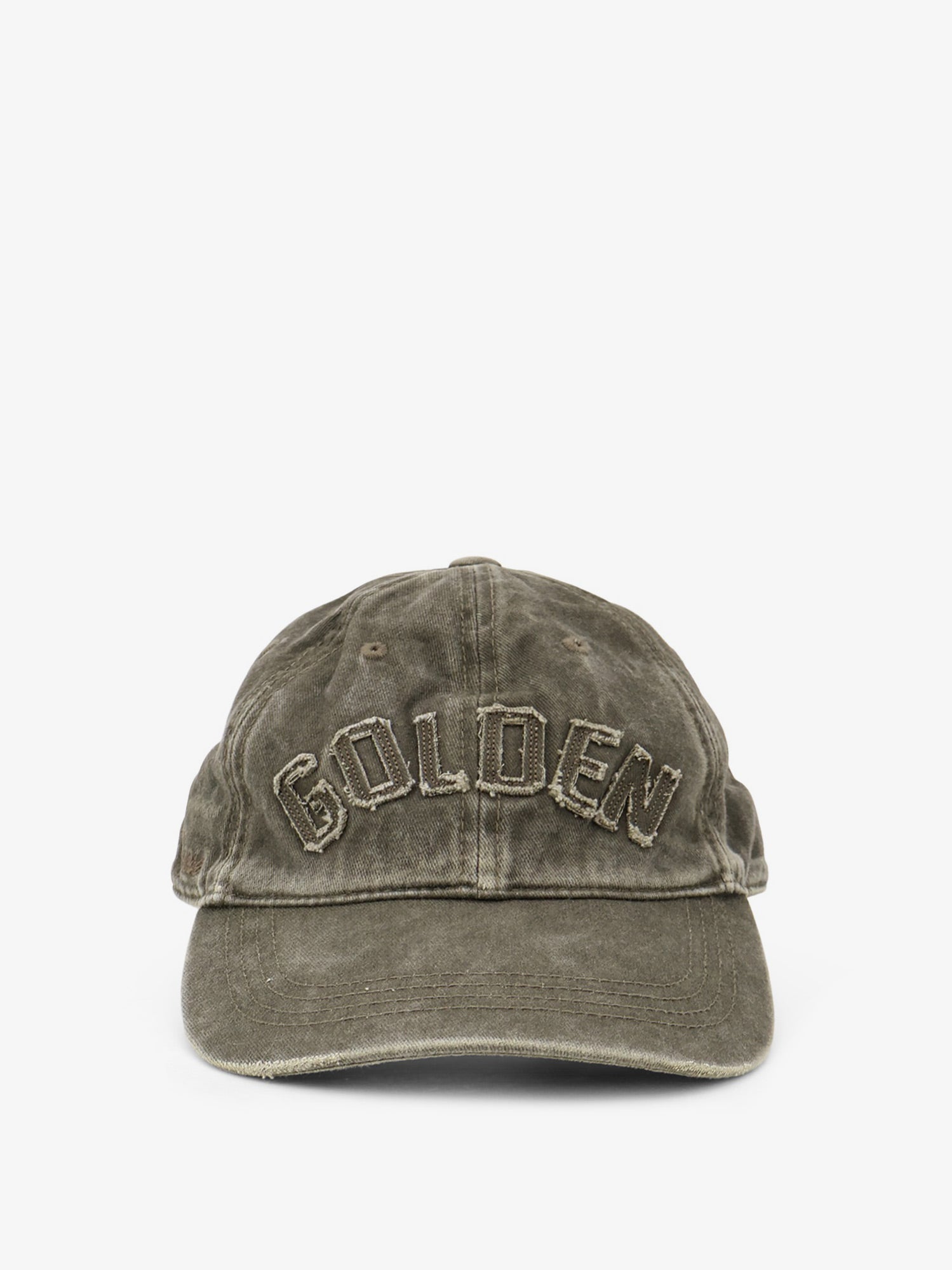 Golden Goose Deluxe Brand Men Decostructed Washed Cotton Baseball Cap GOLDEN GOOSE