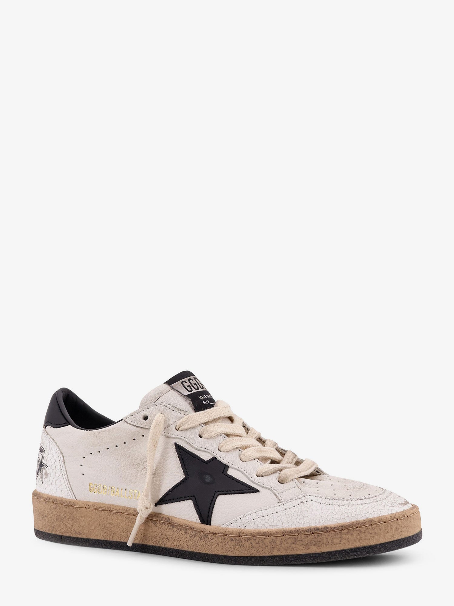 Golden Goose Deluxe Brand Women Ballstar Leather Sneakers With Iconic Side Logo GOLDEN GOOSE