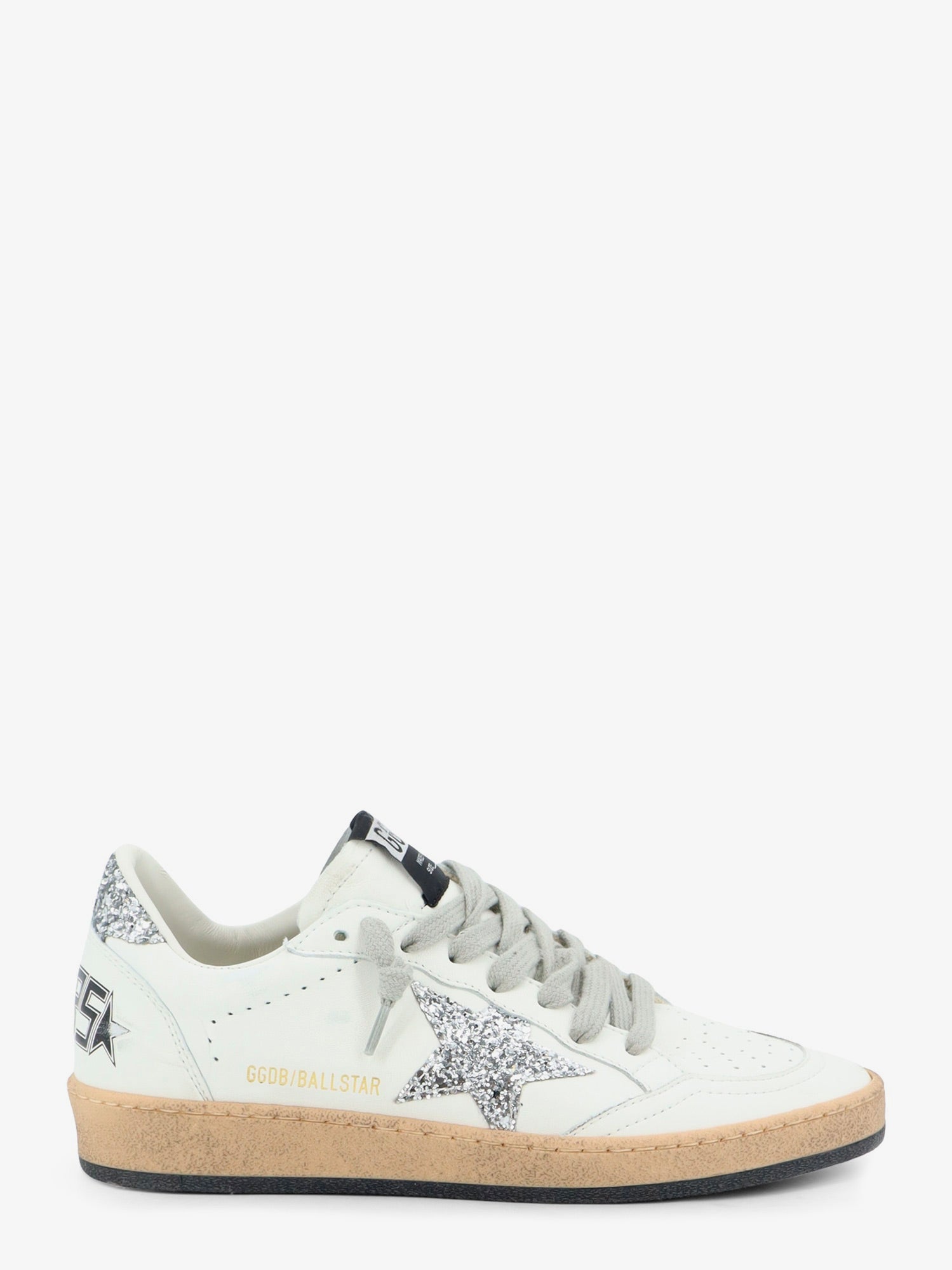 Golden Goose Deluxe Brand Women Ballstar Leather Sneakers With Iconic Glitter Logo On The Side GOLDEN GOOSE