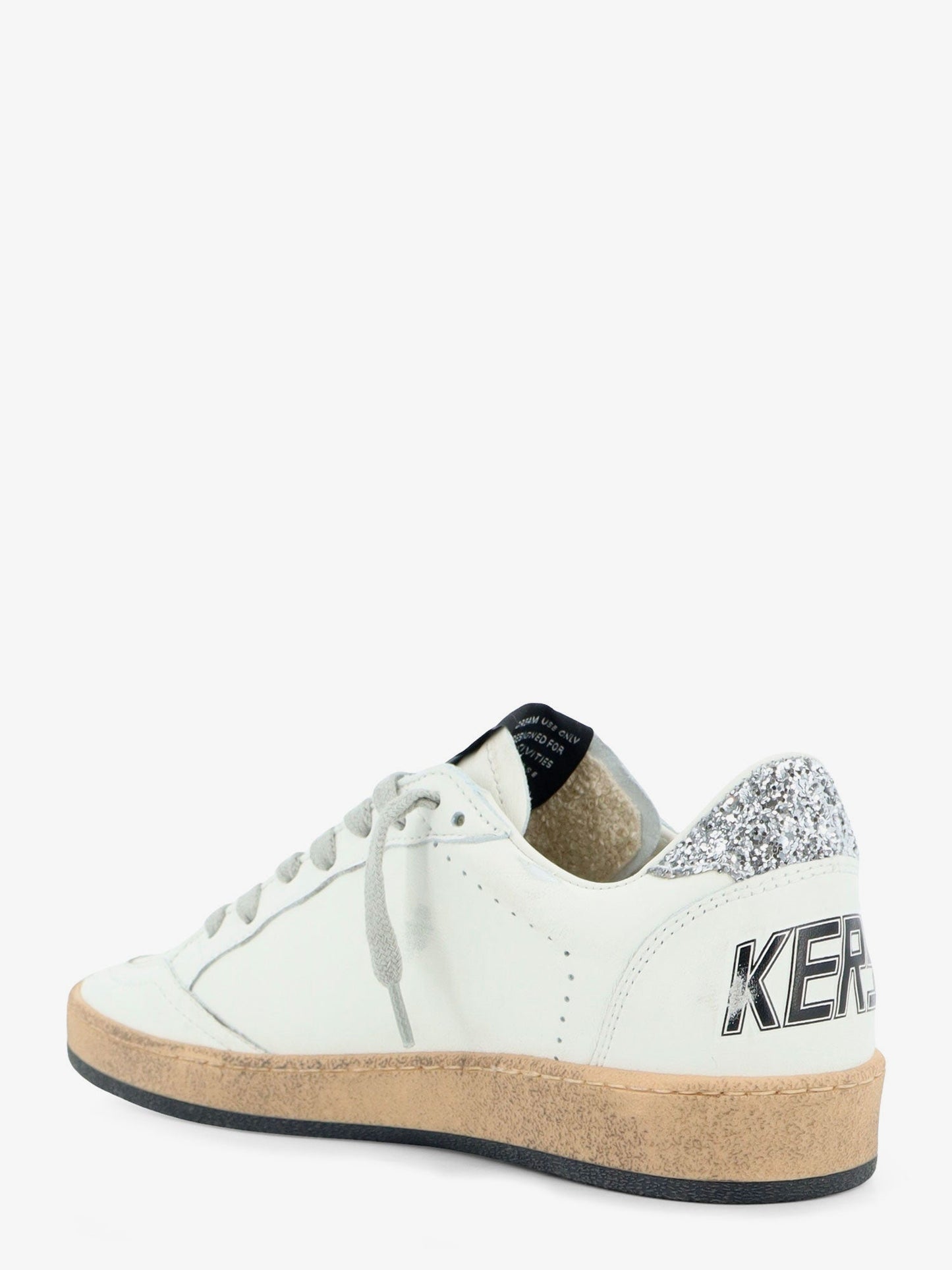Golden Goose Deluxe Brand Women Ballstar Leather Sneakers With Iconic Glitter Logo On The Side GOLDEN GOOSE