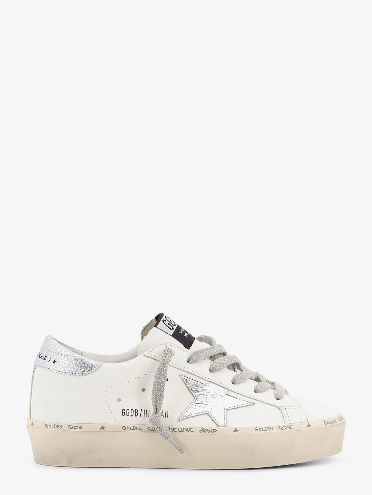Golden Goose Deluxe Brand Women Hi-Star Leather Sneakers With Iconic Side Logo GOLDEN GOOSE