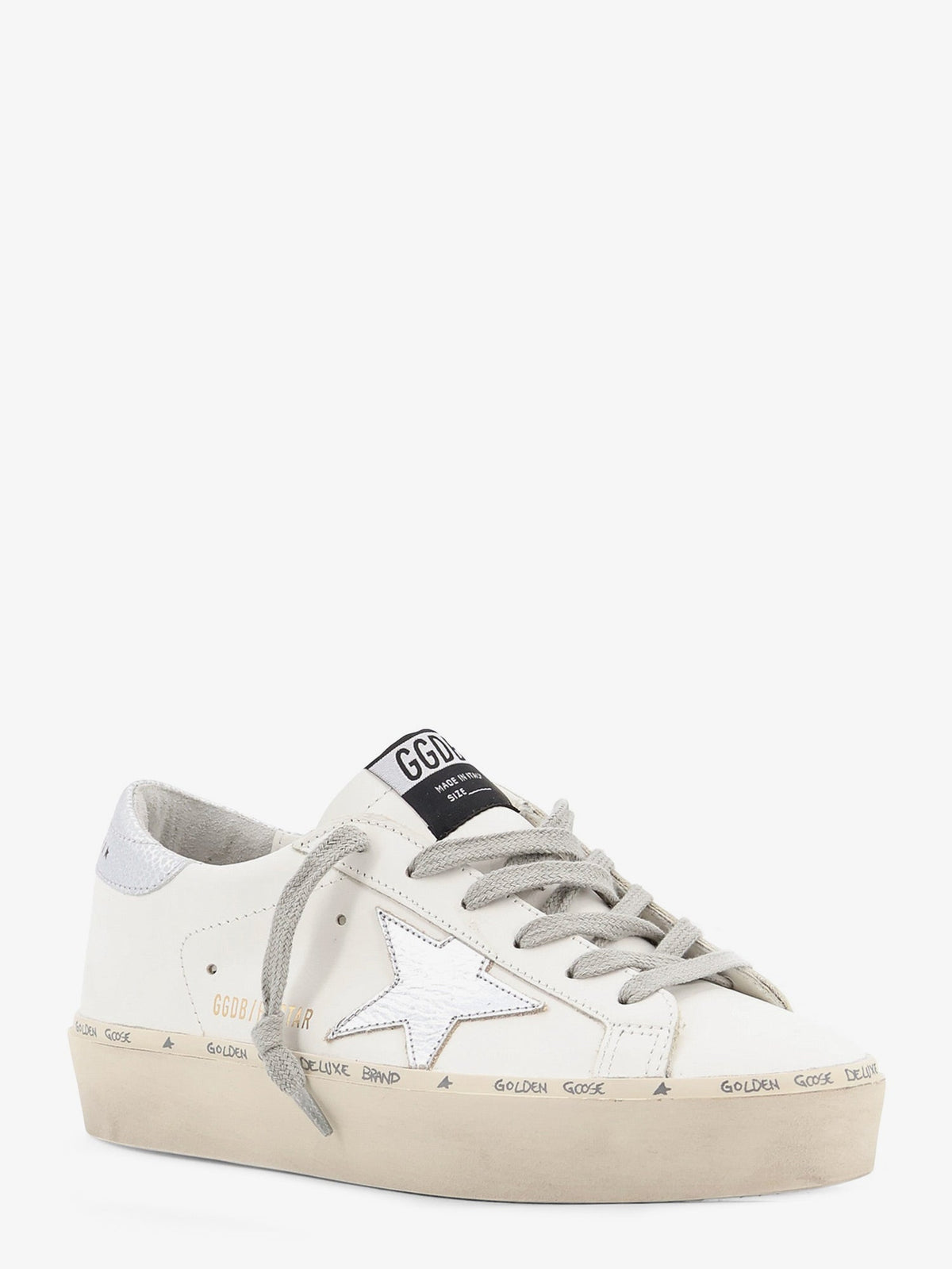 Golden Goose Deluxe Brand Women Hi-Star Leather Sneakers With Iconic Side Logo GOLDEN GOOSE