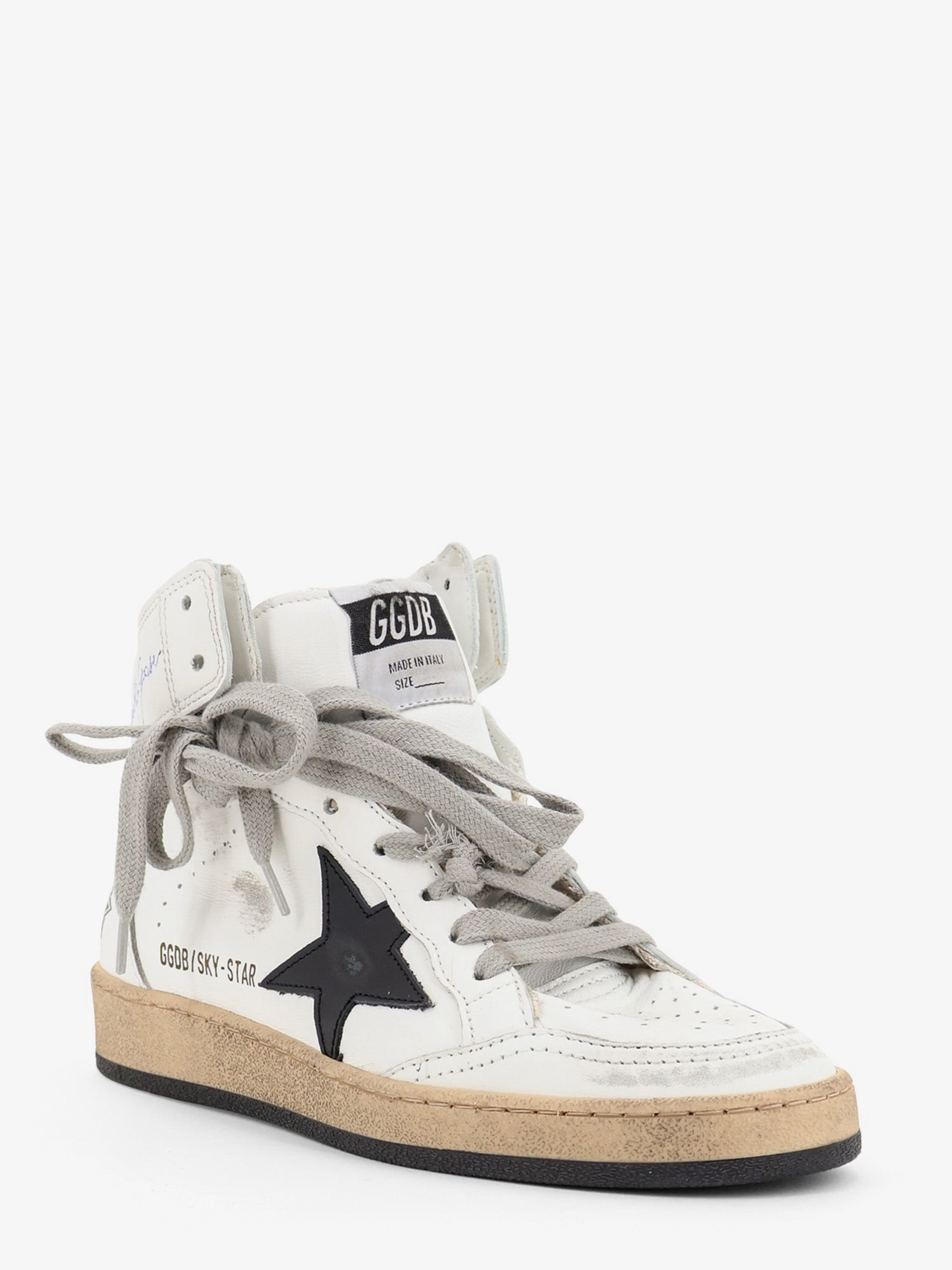 Golden Goose Deluxe Brand Women Sky Star Leather Sneakers With Iconic Side Logo GOLDEN GOOSE