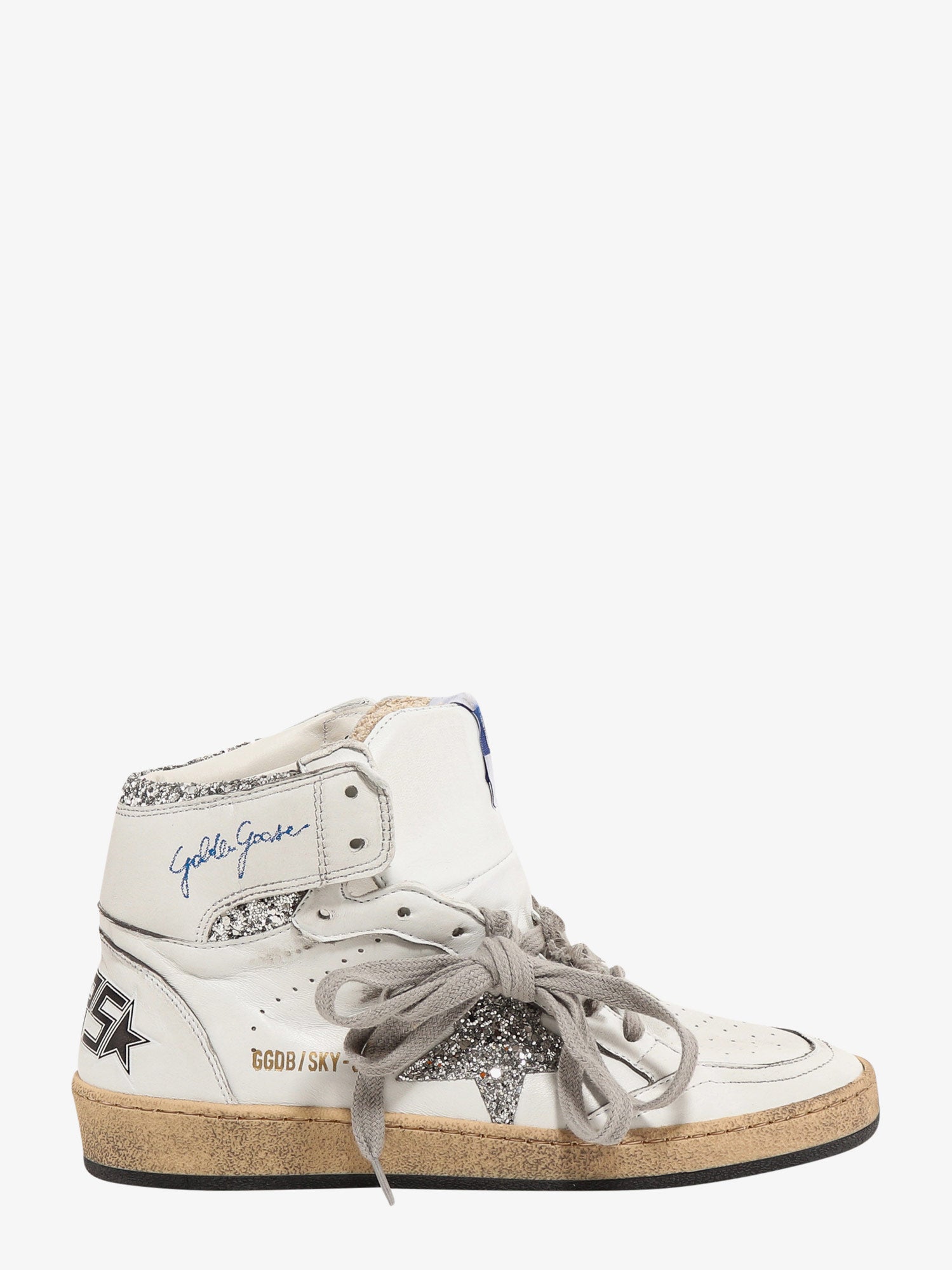 Golden Goose Deluxe Brand Women Sky Star Leather With A Used Effect Sneakers GOLDEN GOOSE