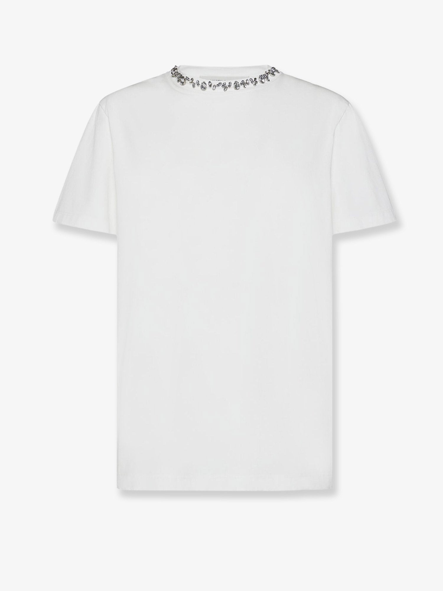 Golden Goose Deluxe Brand Women Cotton T-Shirt With Rhinestones GOLDEN GOOSE