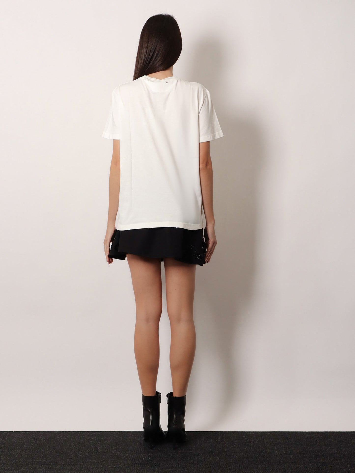 Golden Goose Deluxe Brand Women Cotton T-Shirt With Rhinestones GOLDEN GOOSE
