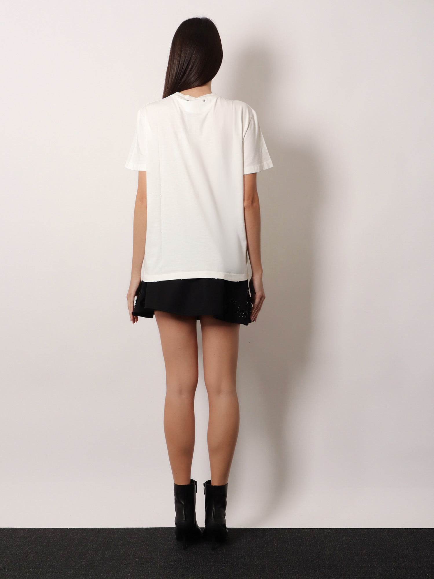 Golden Goose Deluxe Brand Women Cotton T-Shirt With Rhinestones GOLDEN GOOSE