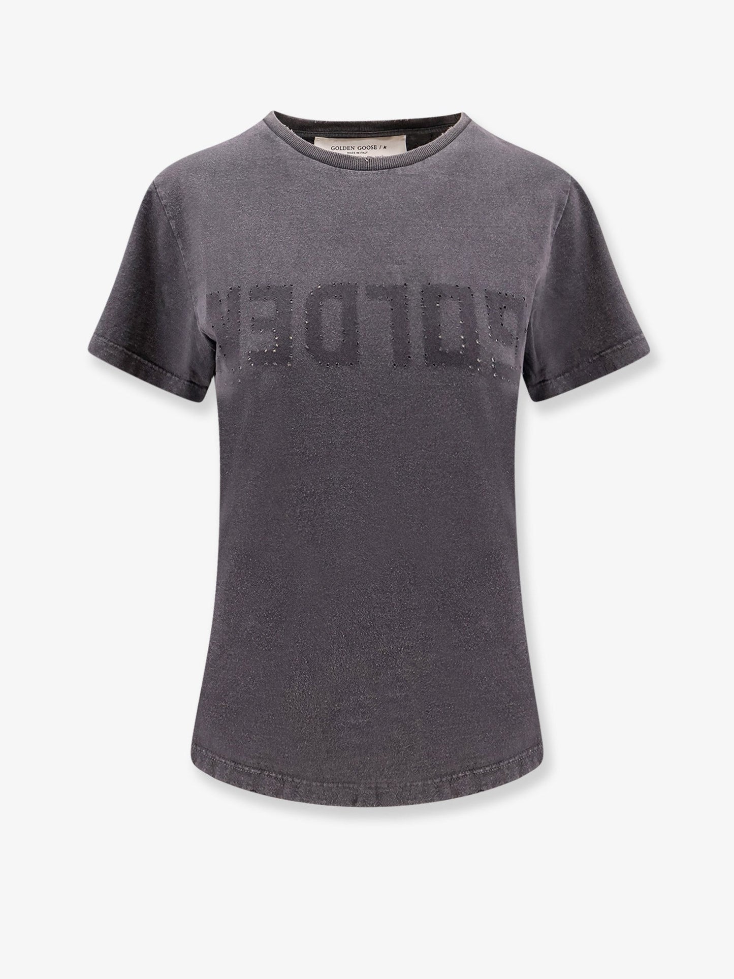 Golden Goose Deluxe Brand Women Doris Cotton T-Shirt With Logo Detail GOLDEN GOOSE
