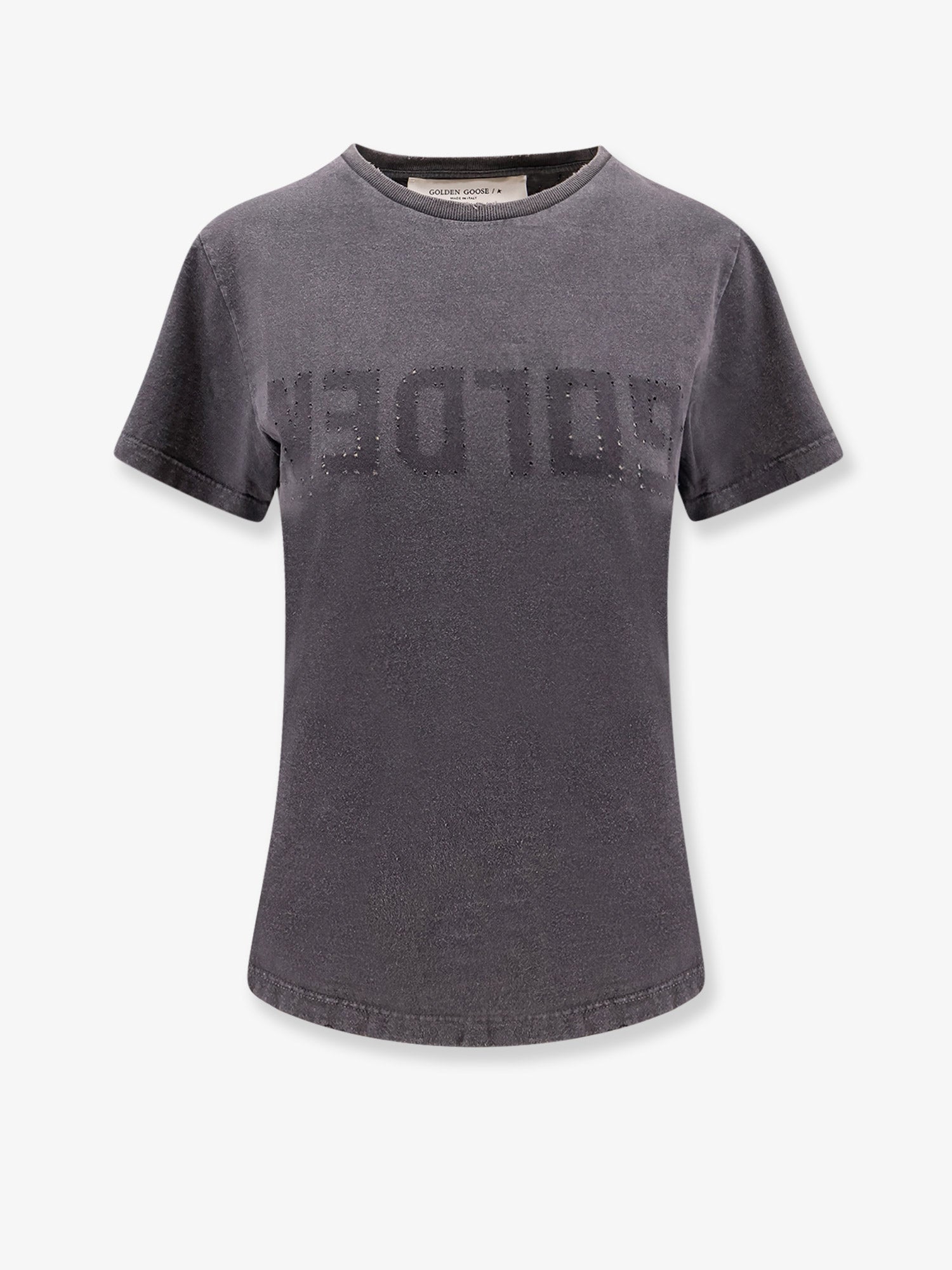 Golden Goose Deluxe Brand Women Doris Cotton T-Shirt With Logo Detail GOLDEN GOOSE