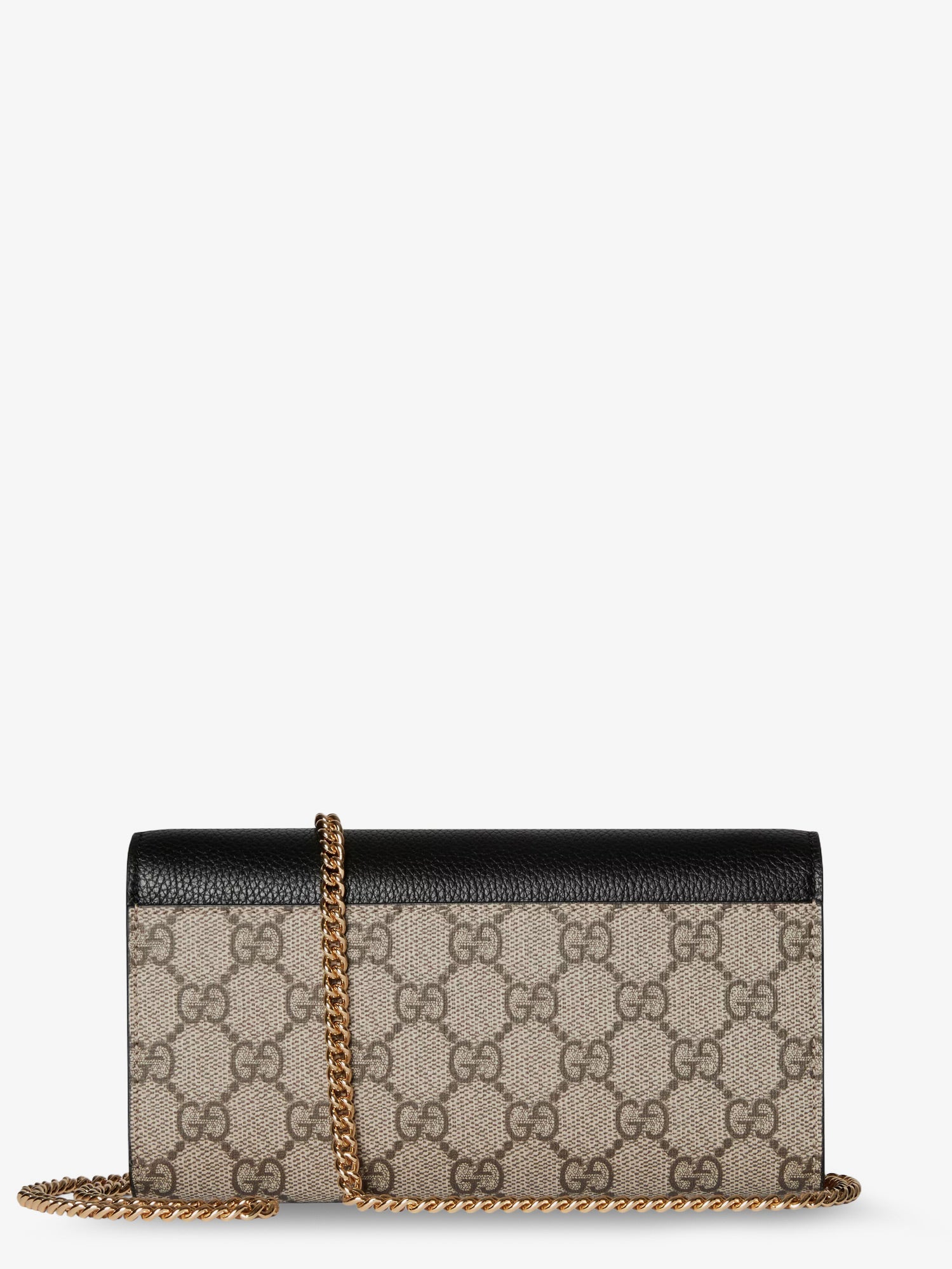 Gucci Women Gg Marmont Leather And Gg Supreme Fabric Crossbody Bag GUCCI