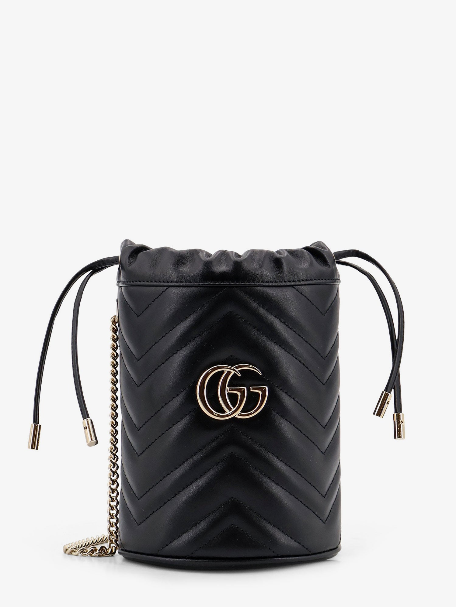 Gucci Women Gg Marmont Matelasse Leather Bucket Bag GUCCI
