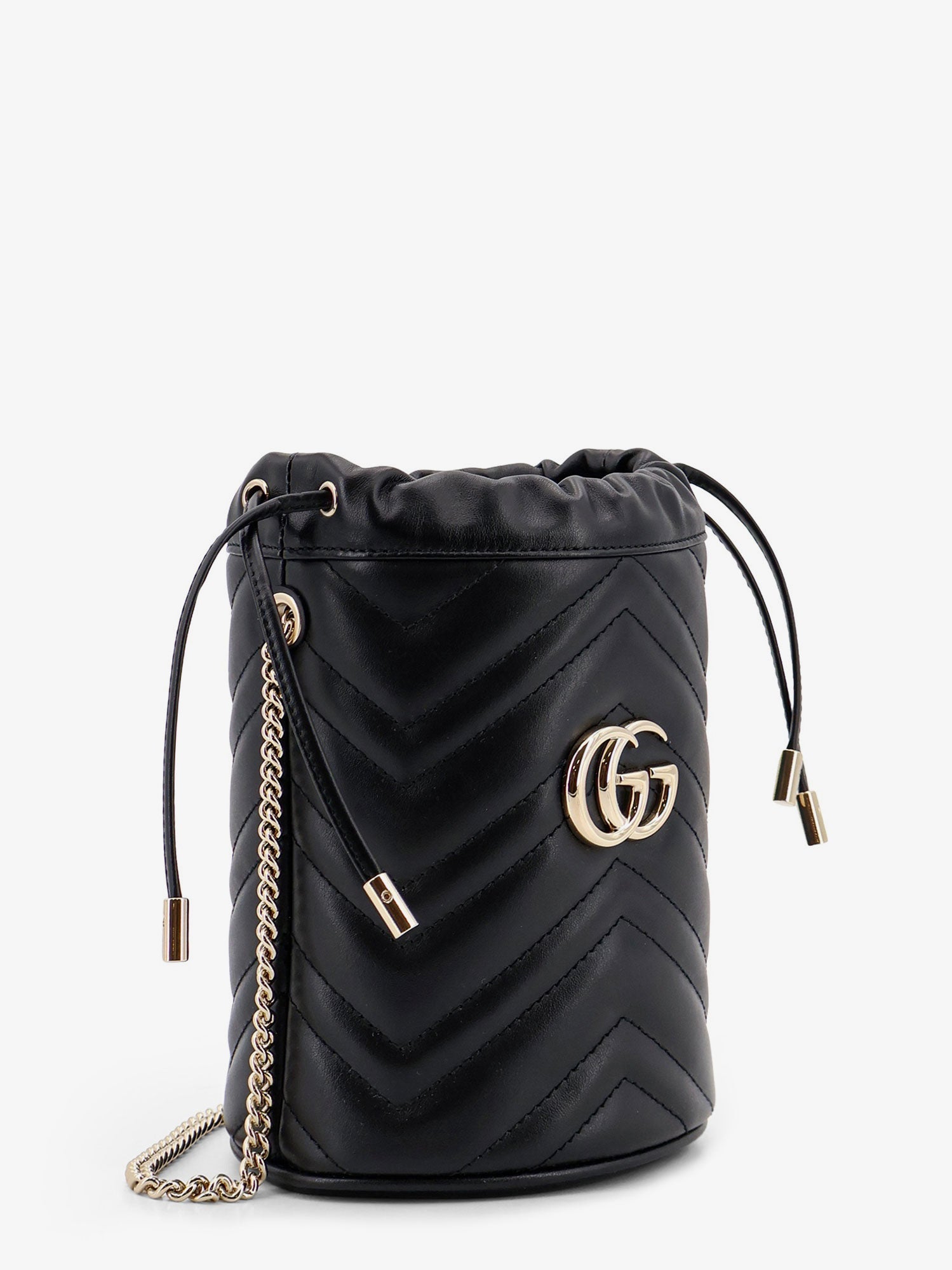 Gucci Women Gg Marmont Matelasse Leather Bucket Bag GUCCI