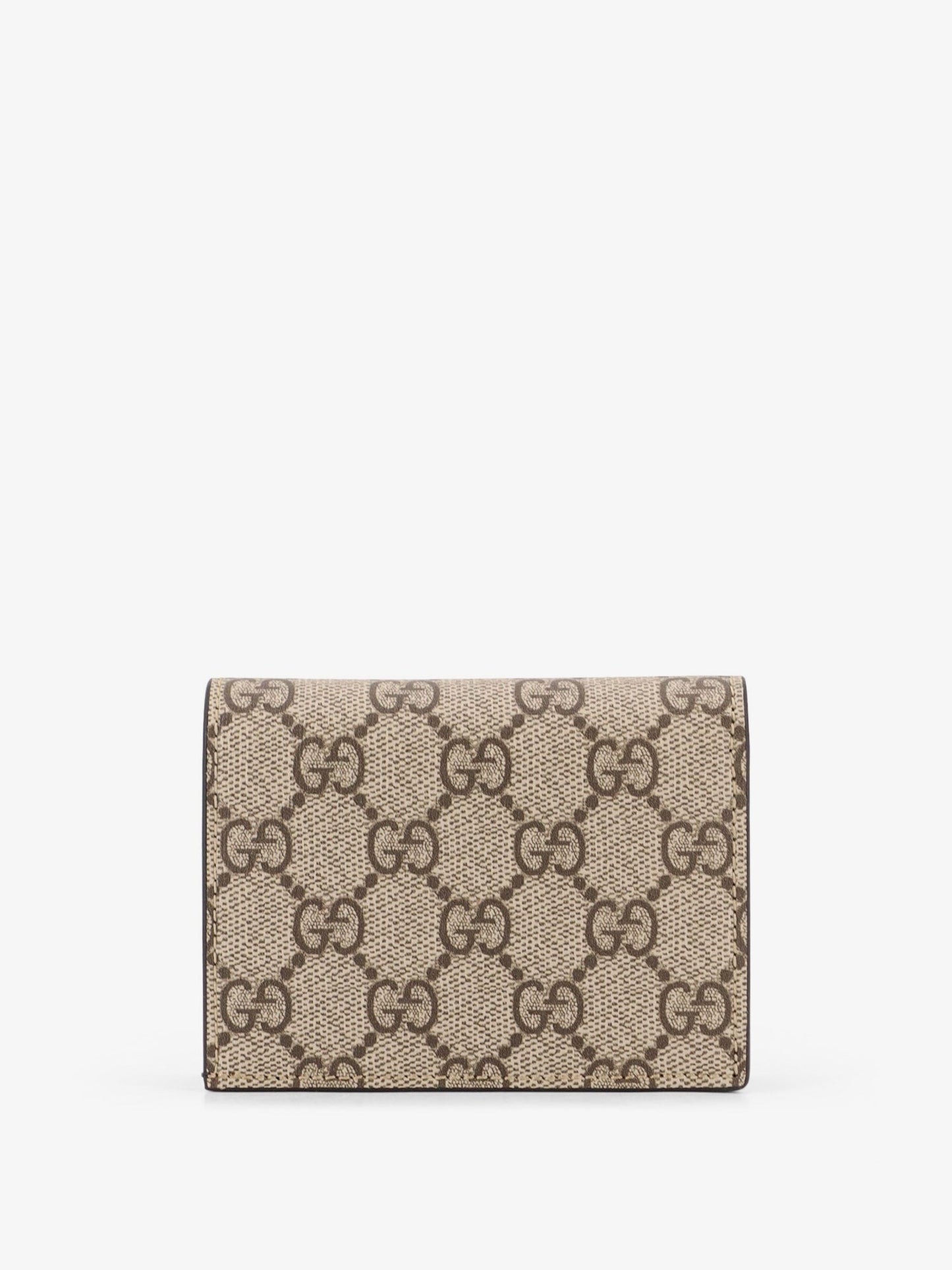 Gucci Women Mini Leather Wallet And Gg Supreme Fabric GUCCI