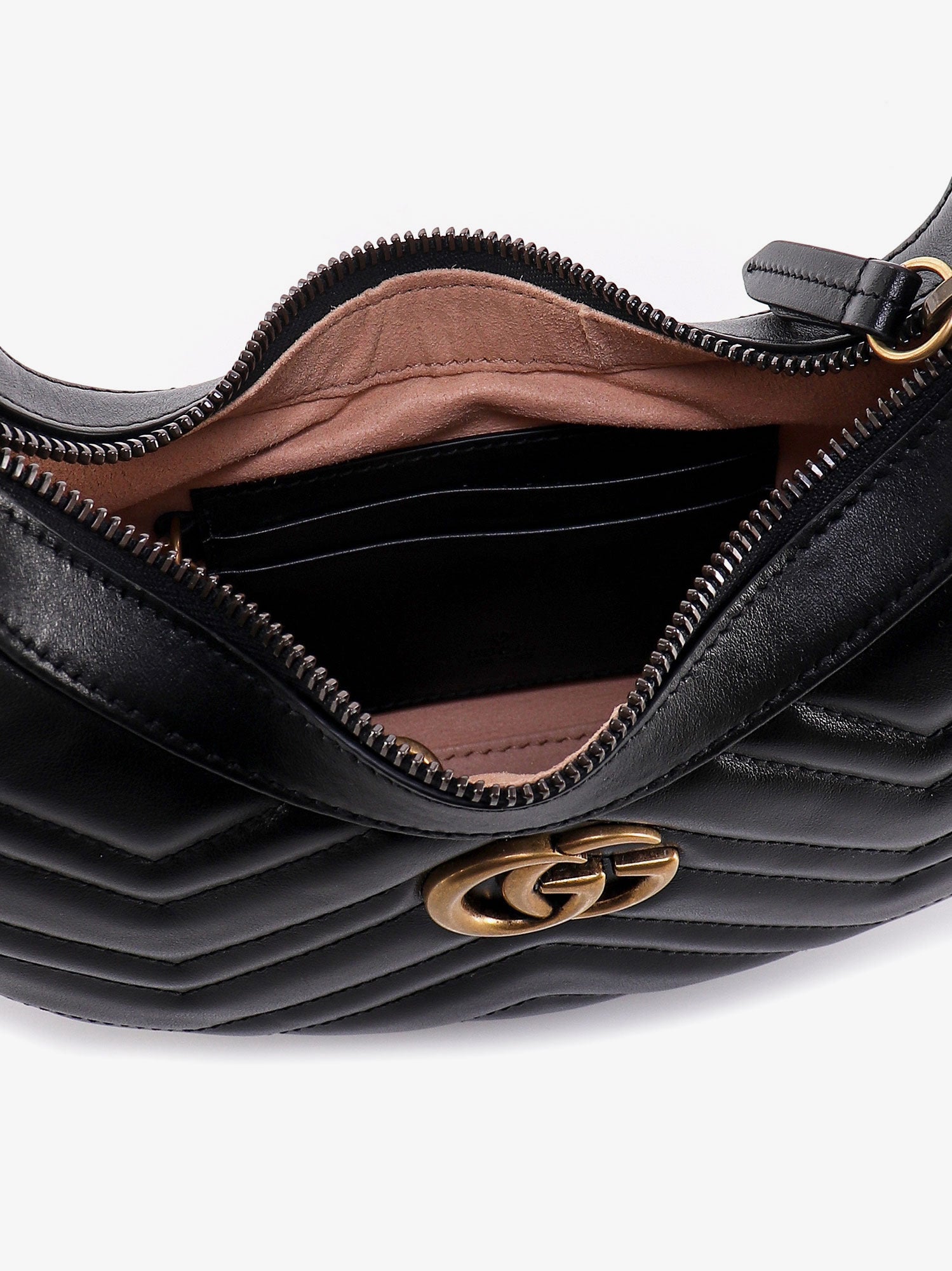 Gucci Women Gg Marmont Quilted Leather Shoulder Bag With Metal Gg Logo GUCCI