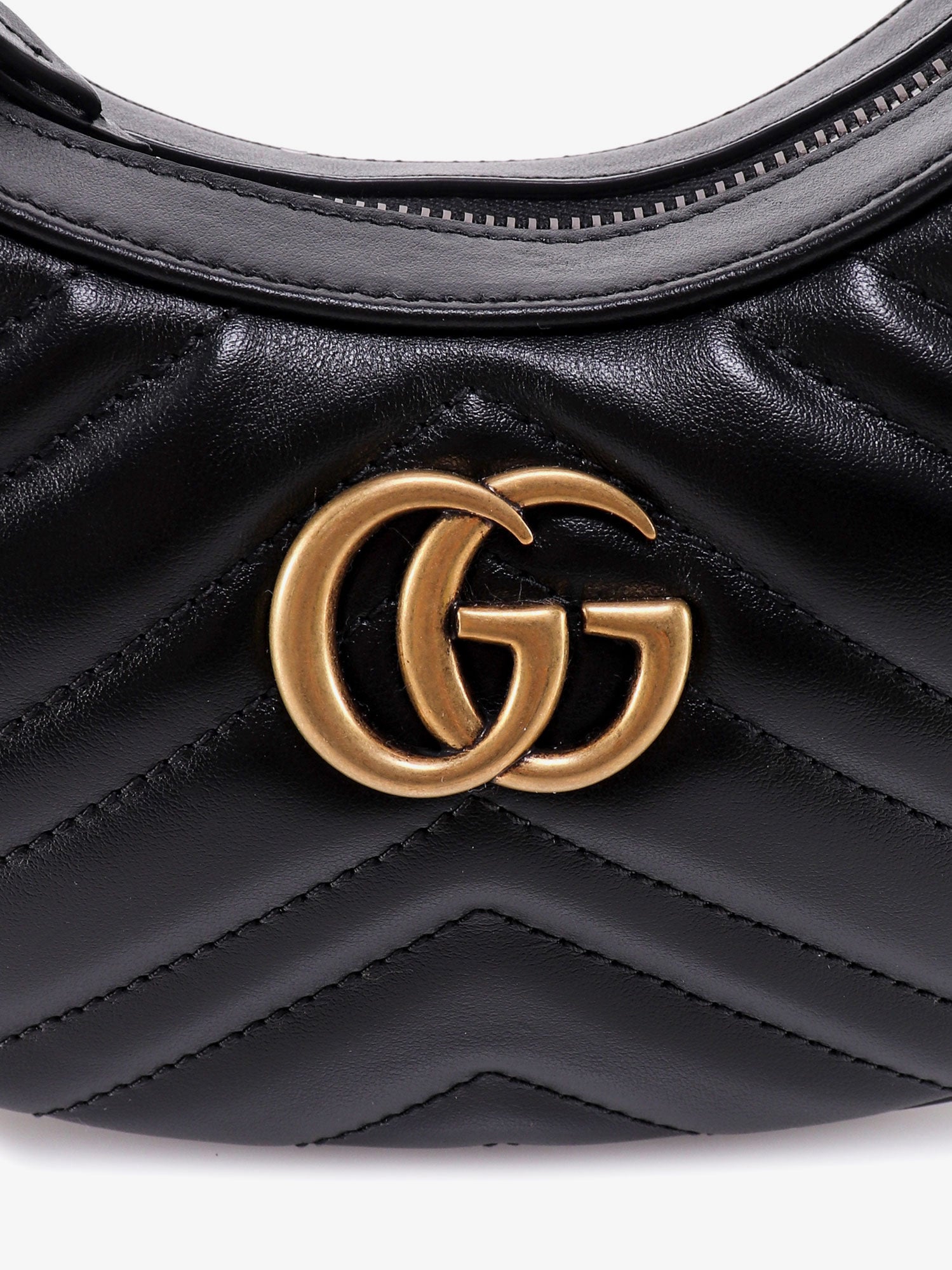 Gucci Women Gg Marmont Quilted Leather Shoulder Bag With Metal Gg Logo GUCCI