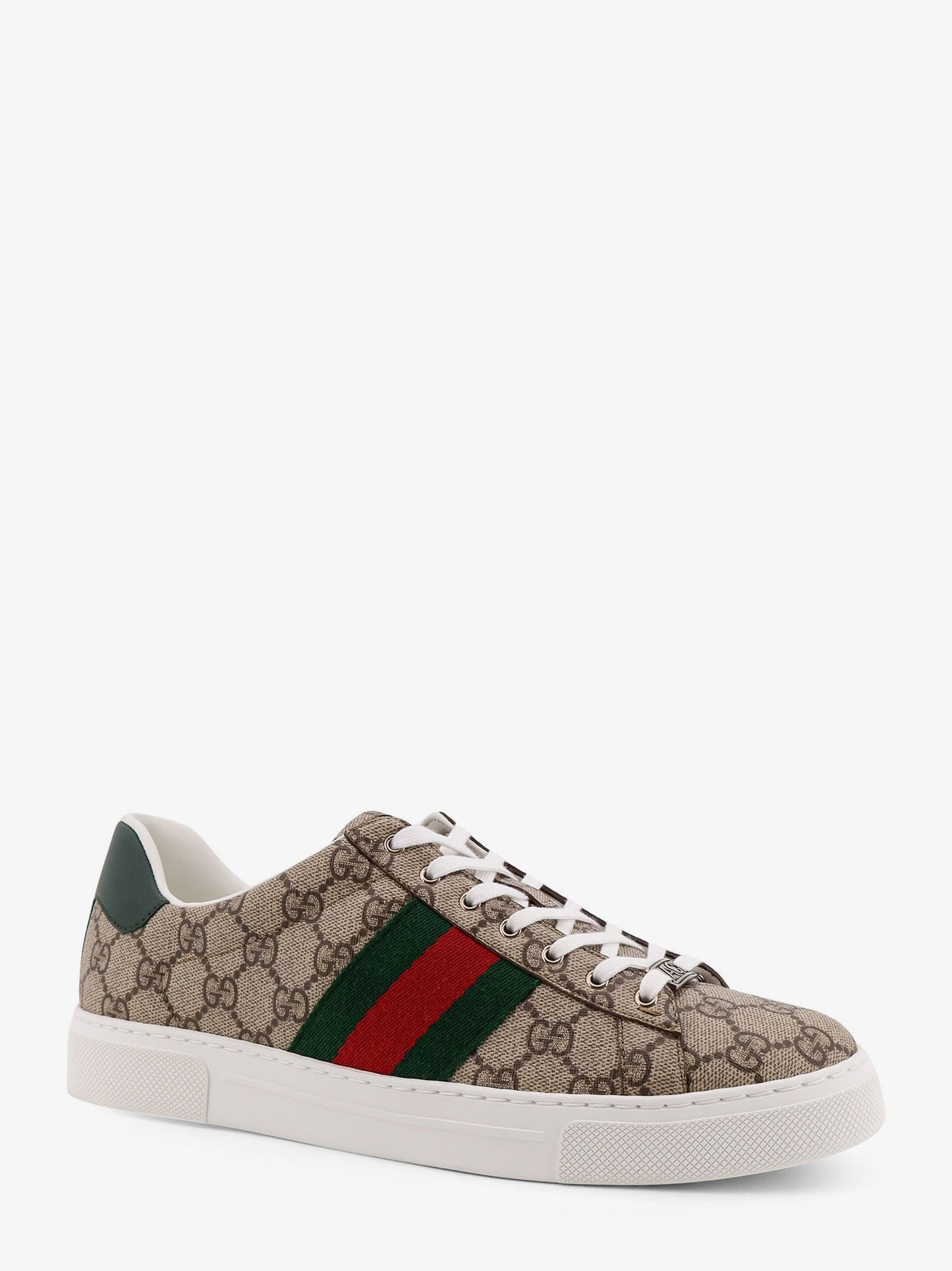 Gucci Men Low-Top Ace Gg Supreme Fabric Sneakers GUCCI