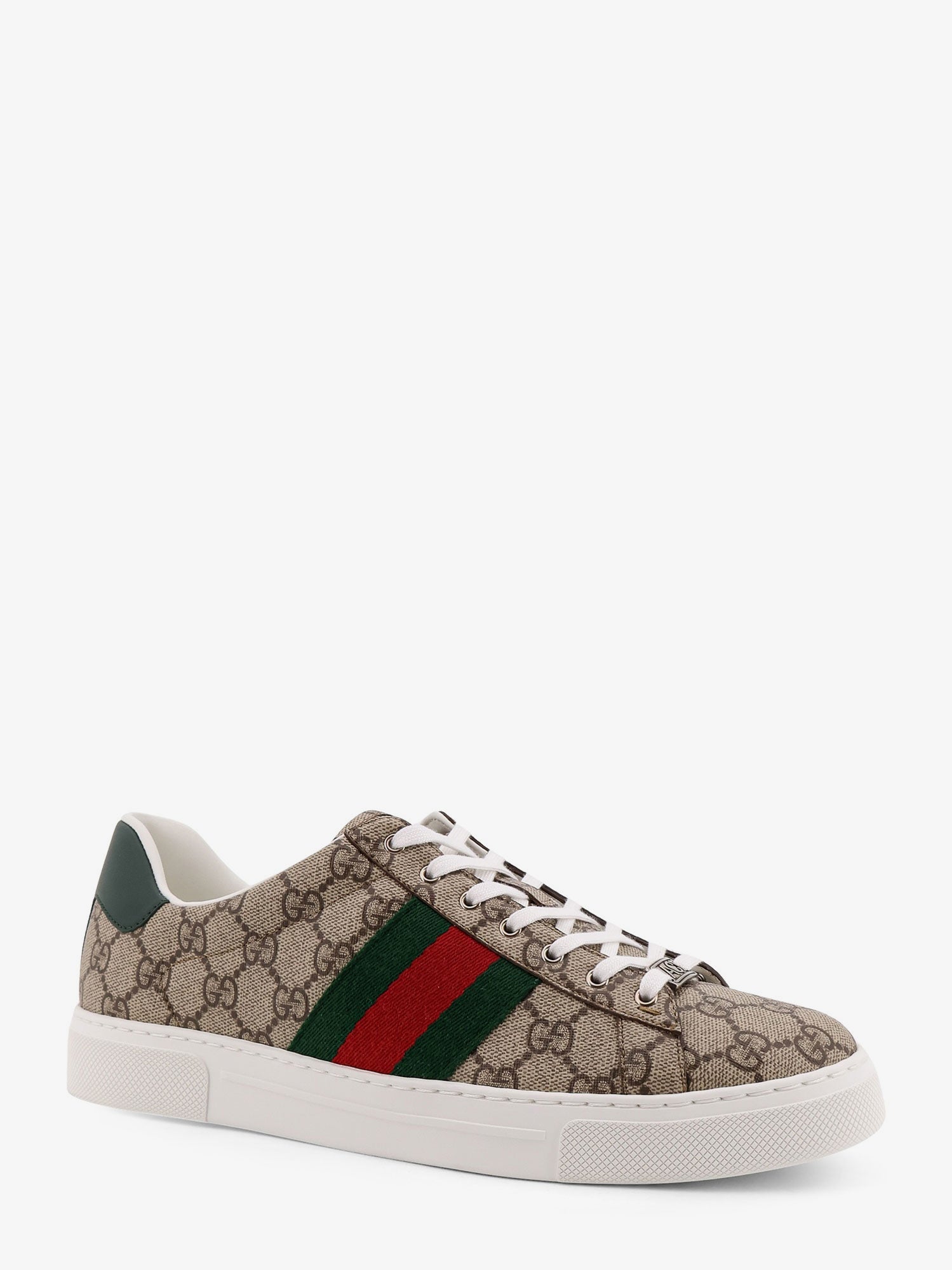Gucci Men Low-Top Ace Gg Supreme Fabric Sneakers GUCCI