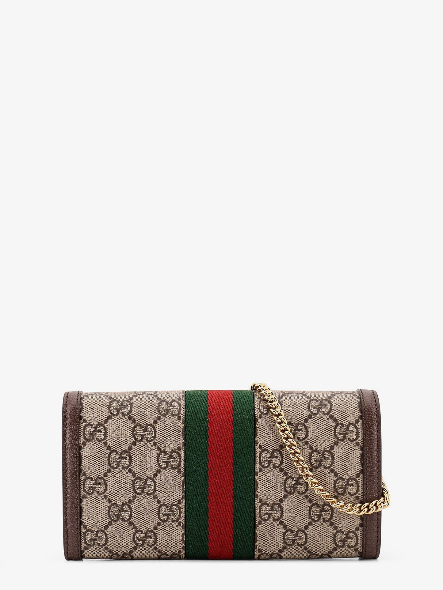 Gucci Women Ophidia Gg Supreme Fabric And Leather Crossbody Bag GUCCI