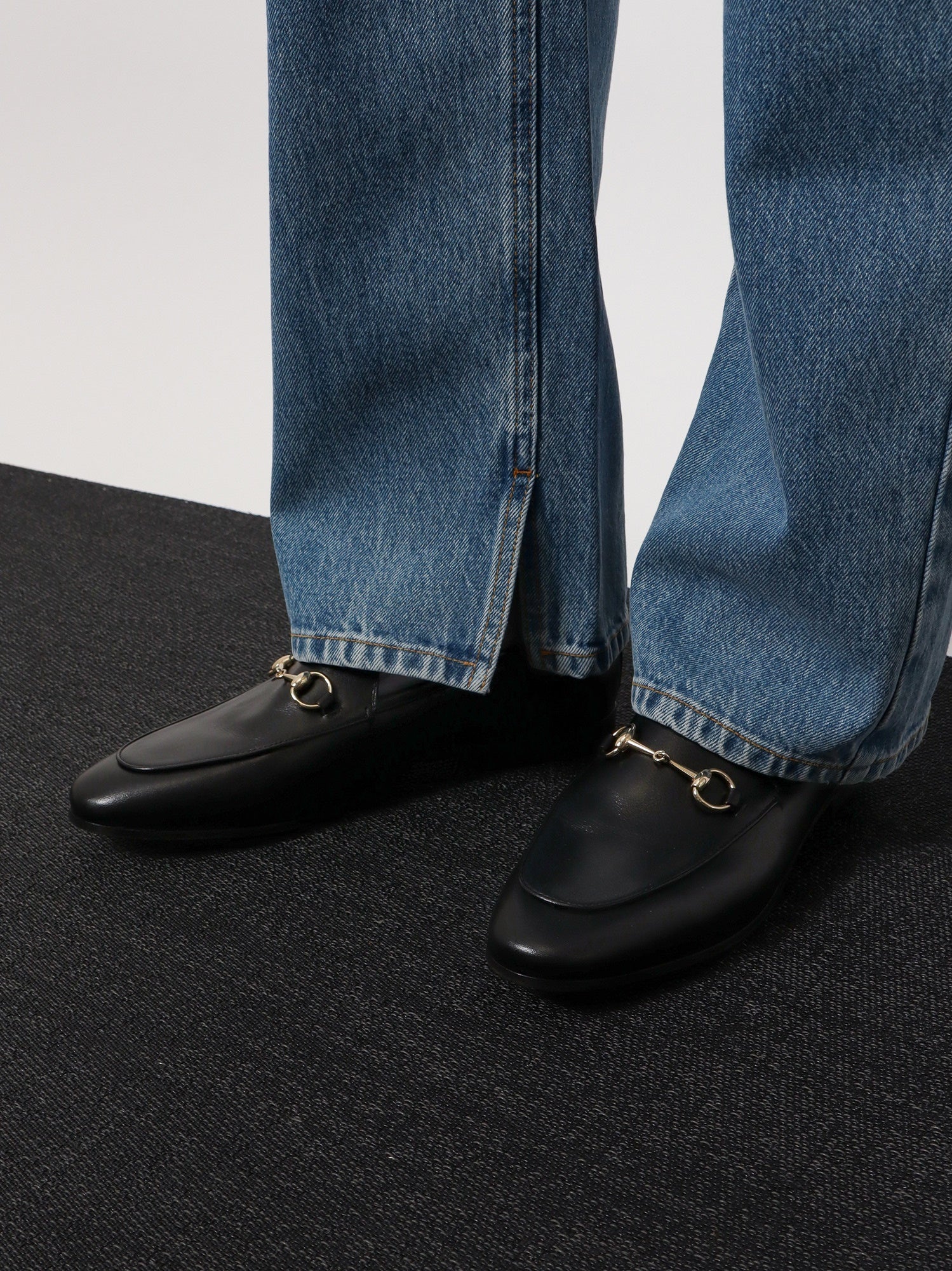 Gucci Women Leather Jordaan Loafers GUCCI