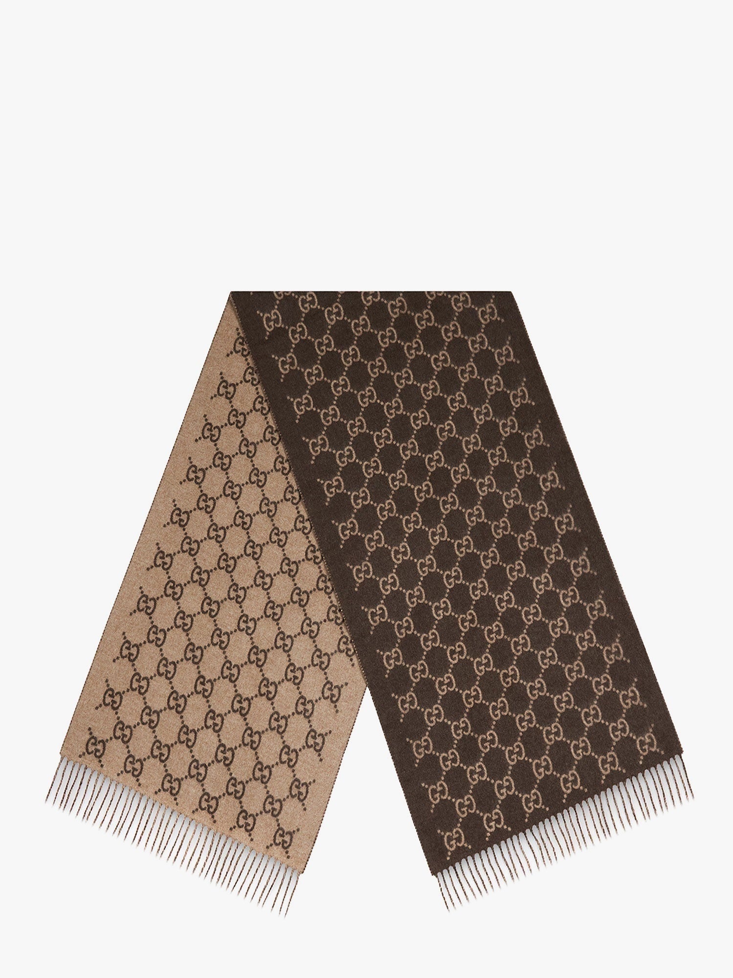 Gucci Men Gg Cashmere Scarf GUCCI