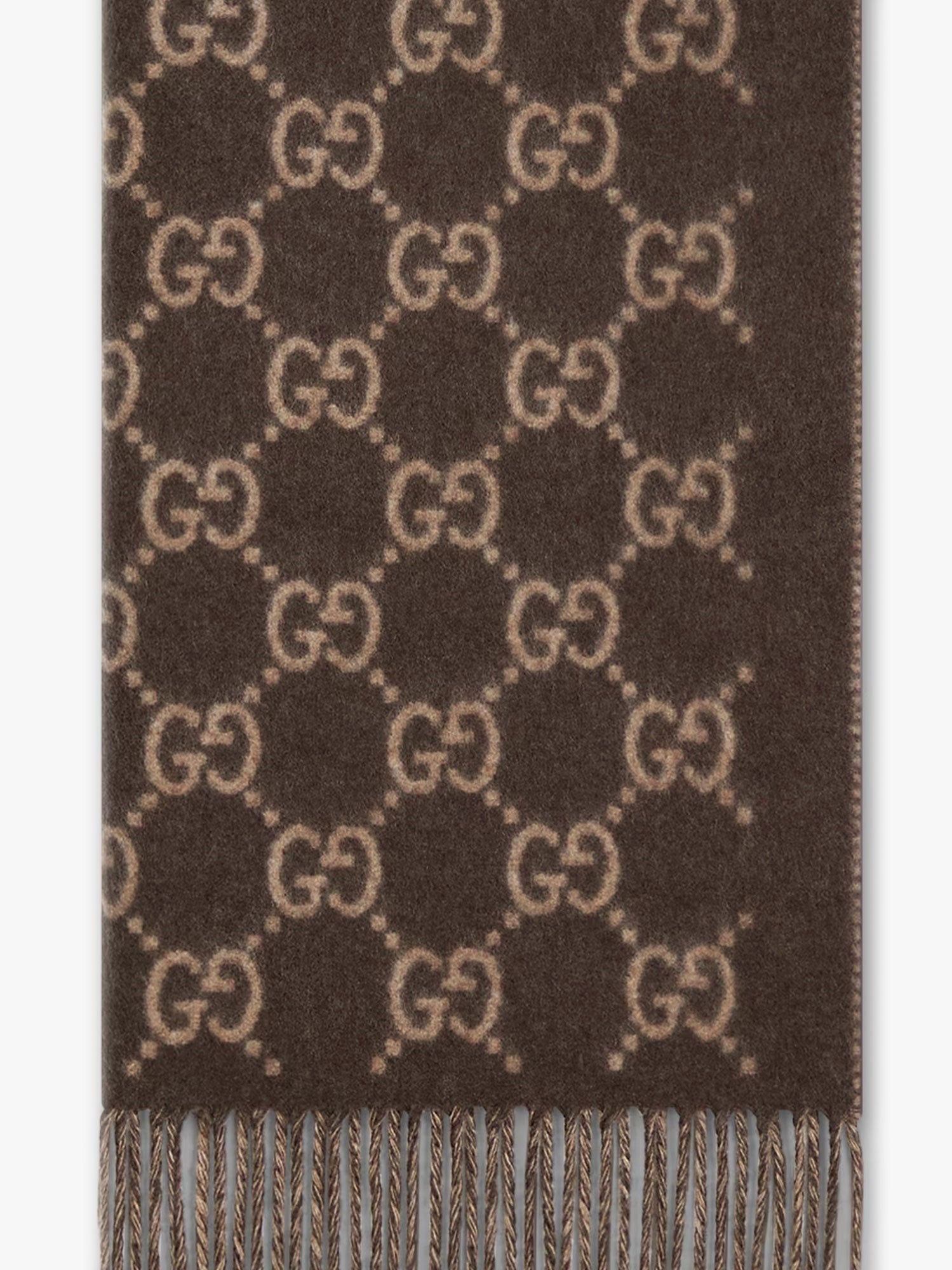Gucci Men Gg Cashmere Scarf GUCCI