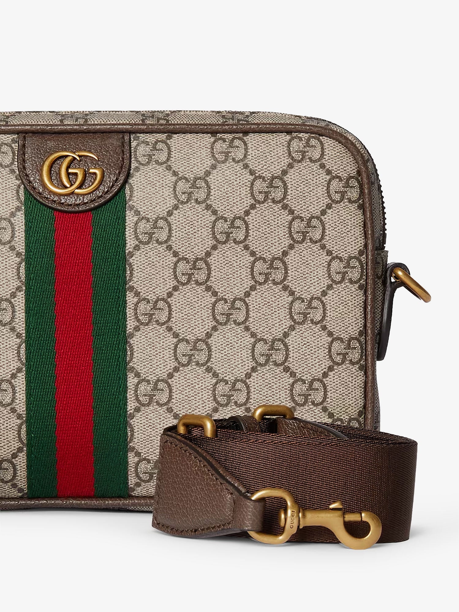 Gucci Men Ophidia Gg Supreme Fabric Crossbody Bag GUCCI