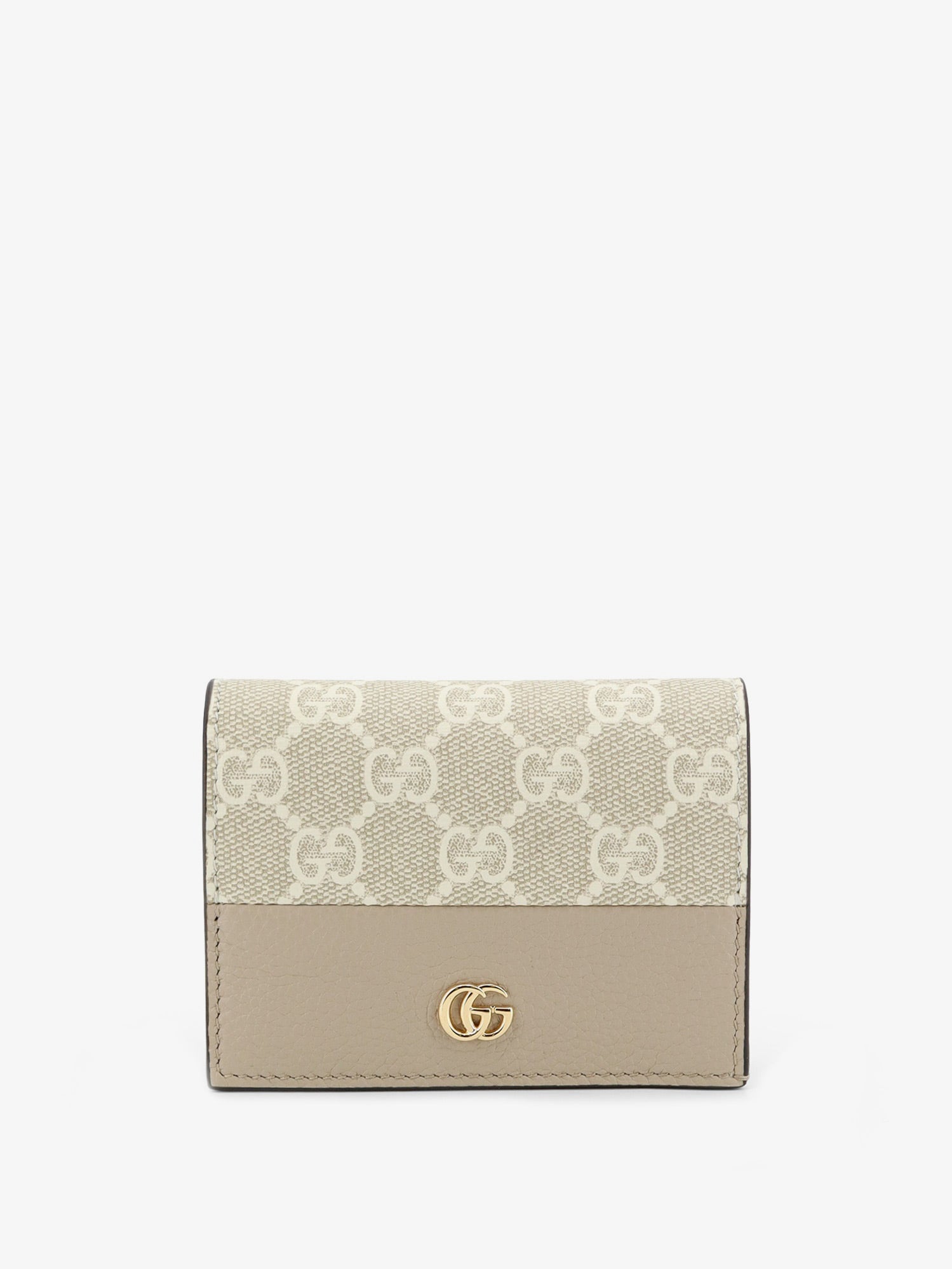 Gucci Women Gg Marmont Bicolor Leather Wallet GUCCI