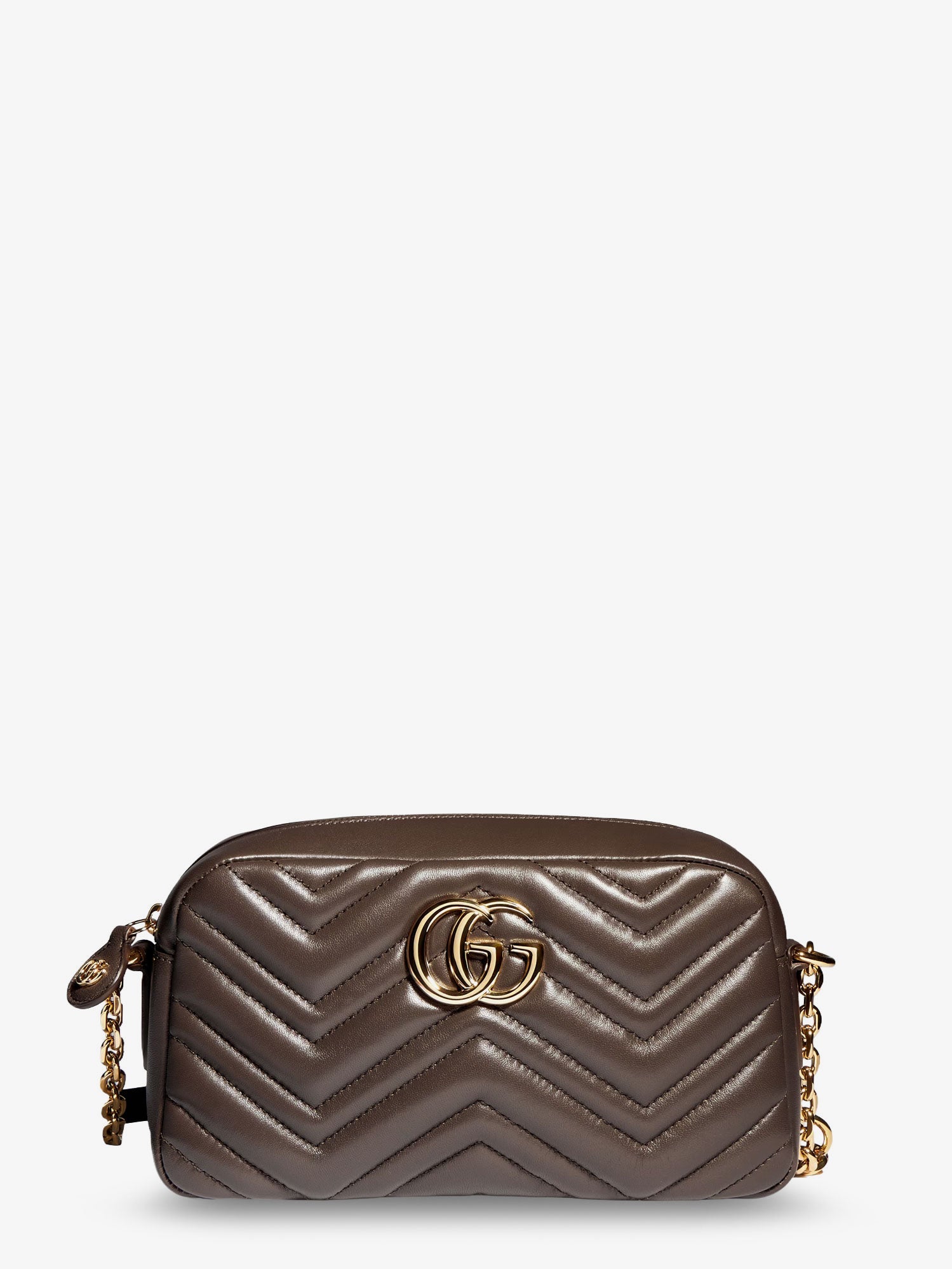 Gucci Women Gg Marmont Camera Bag Leather Crossbody Bag With Chevron Stitching GUCCI