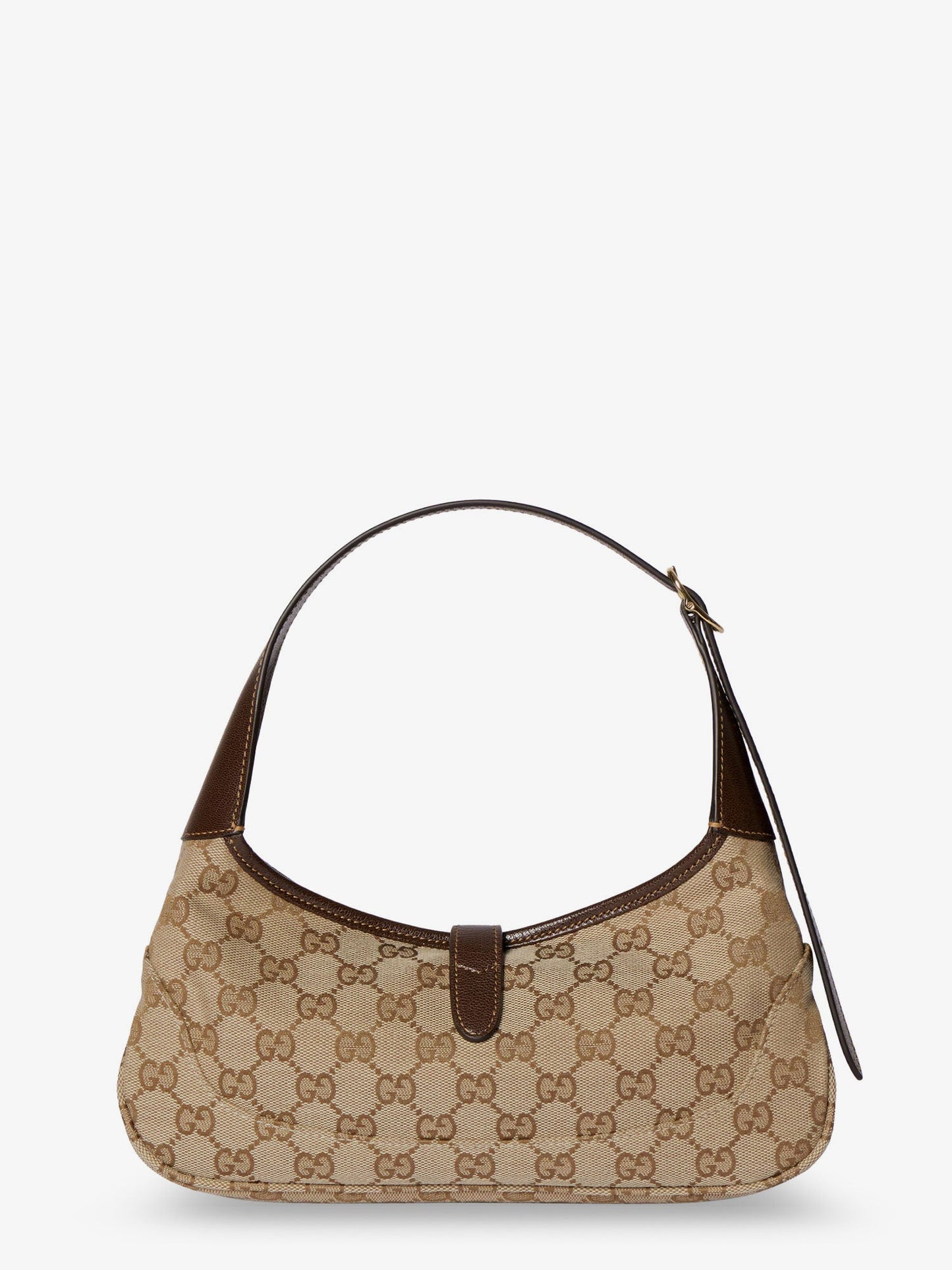 Gucci Women Jackie Slim Gg Fabric And Leather Shoulder Bag GUCCI
