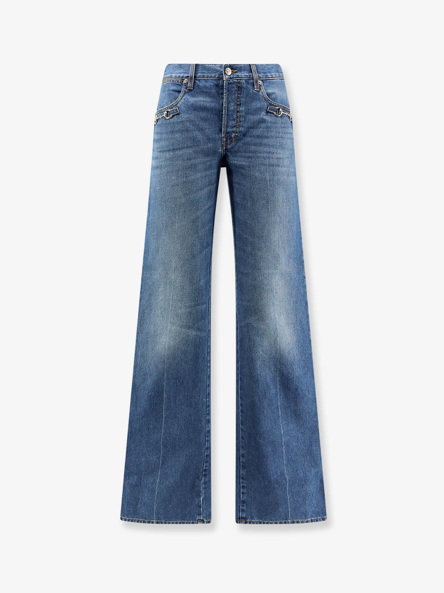 Gucci Women Blue Denim Jeans GUCCI